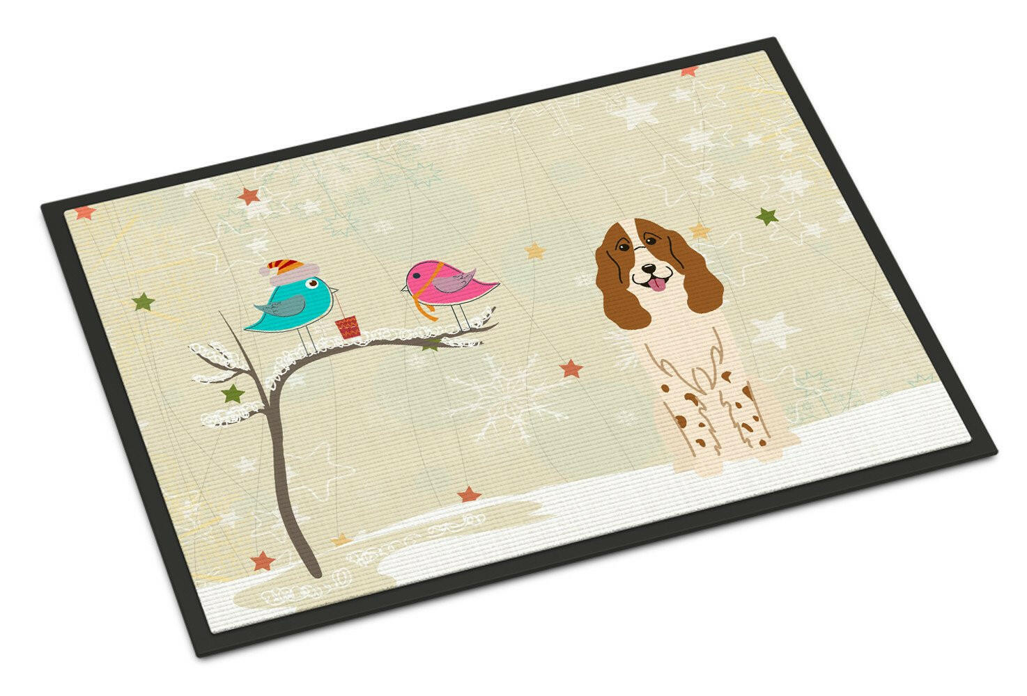 Christmas Presents between Friends Russian Spaniel Indoor or Outdoor Mat 24x36 BB2503JMAT - the-store.com