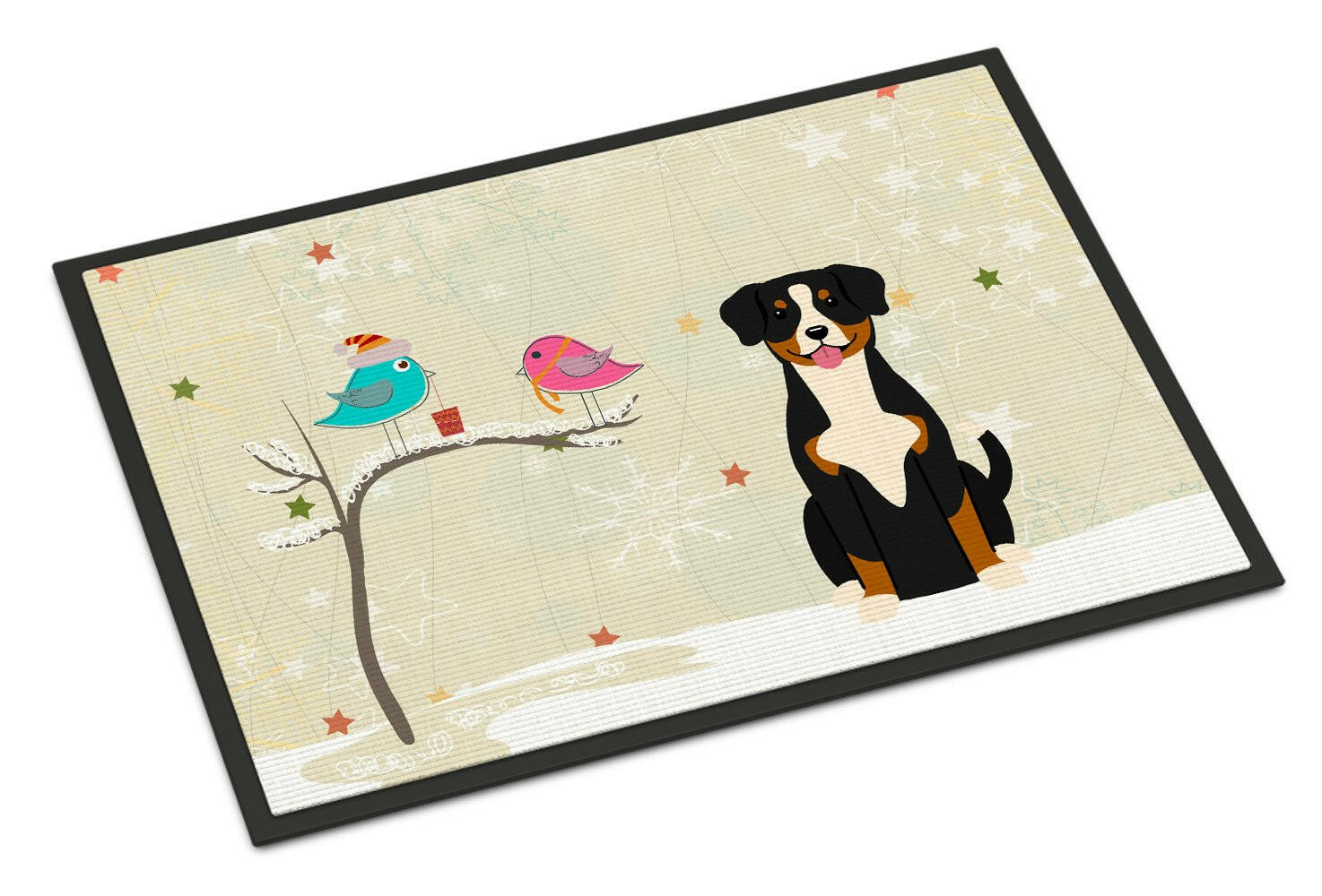 Christmas Presents between Friends Entlebucher Indoor or Outdoor Mat 18x27 BB2510MAT - the-store.com