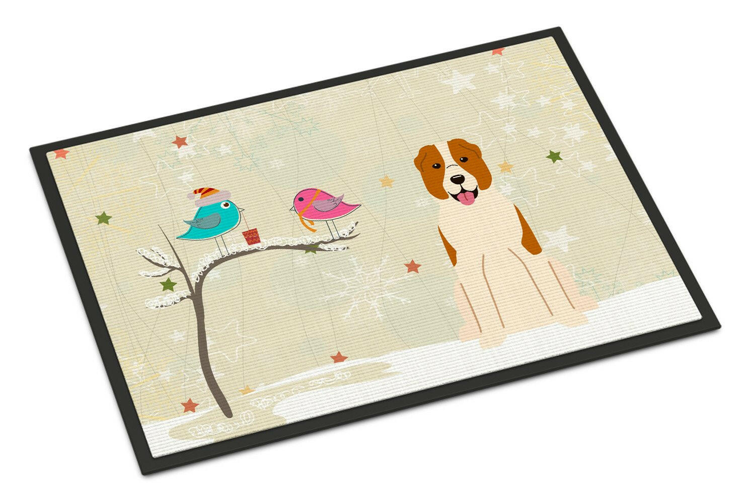 Christmas Presents between Friends Central Asian Shepherd Dog Indoor or Outdoor Mat 24x36 BB2521JMAT - the-store.com