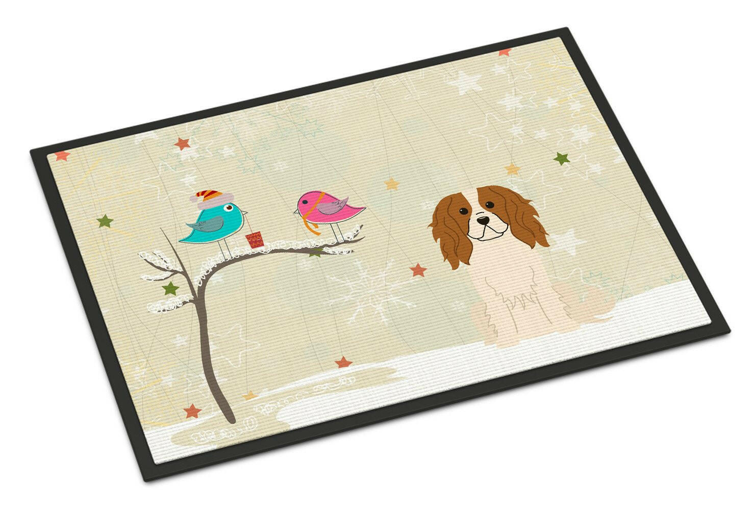 Christmas Presents between Friends Cavalier Spaniel Indoor or Outdoor Mat 24x36 BB2530JMAT - the-store.com