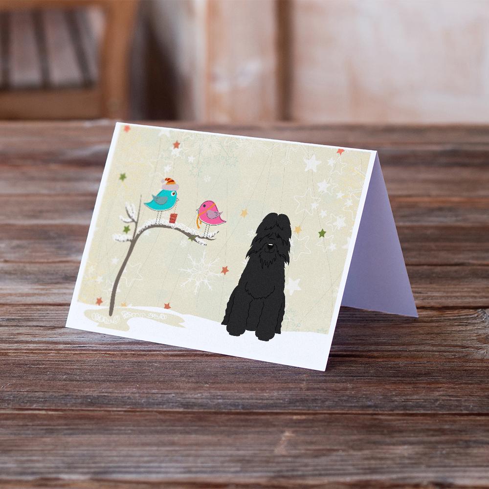 Buy this Christmas Presents between Friends Bouvier des Flandres Greeting Cards and Envelopes Pack of 8