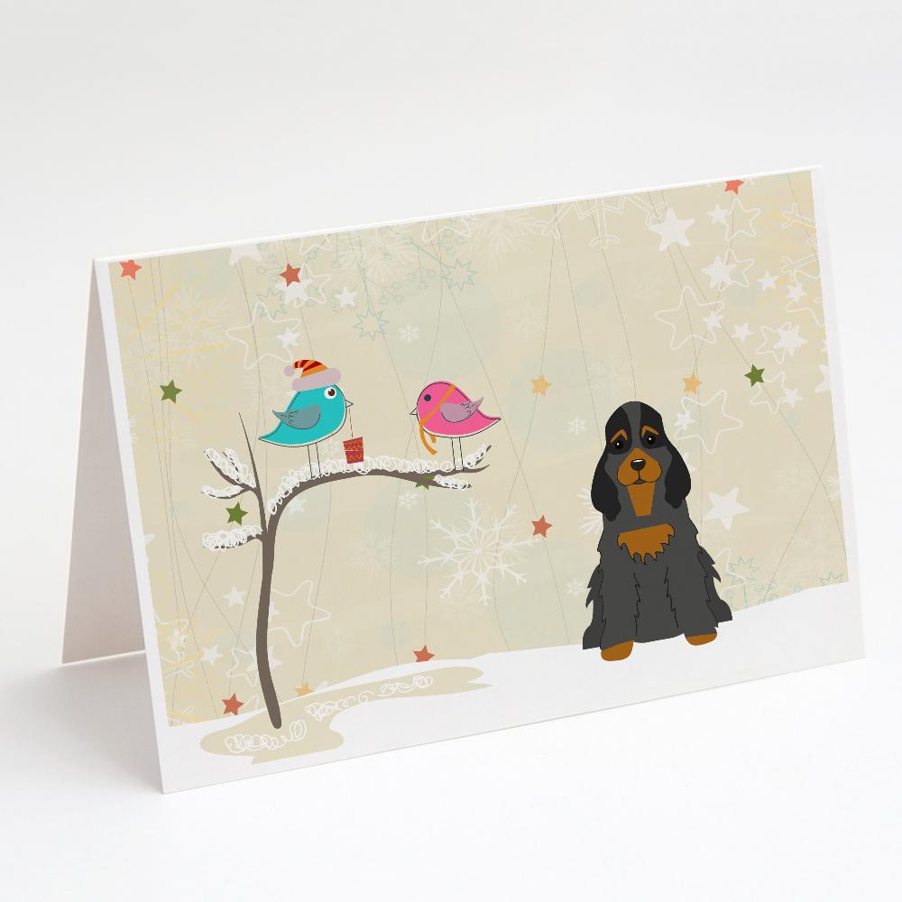 Buy this Christmas Presents between Friends Cocker Spaniel - Black and Tan Greeting Cards and Envelopes Pack of 8