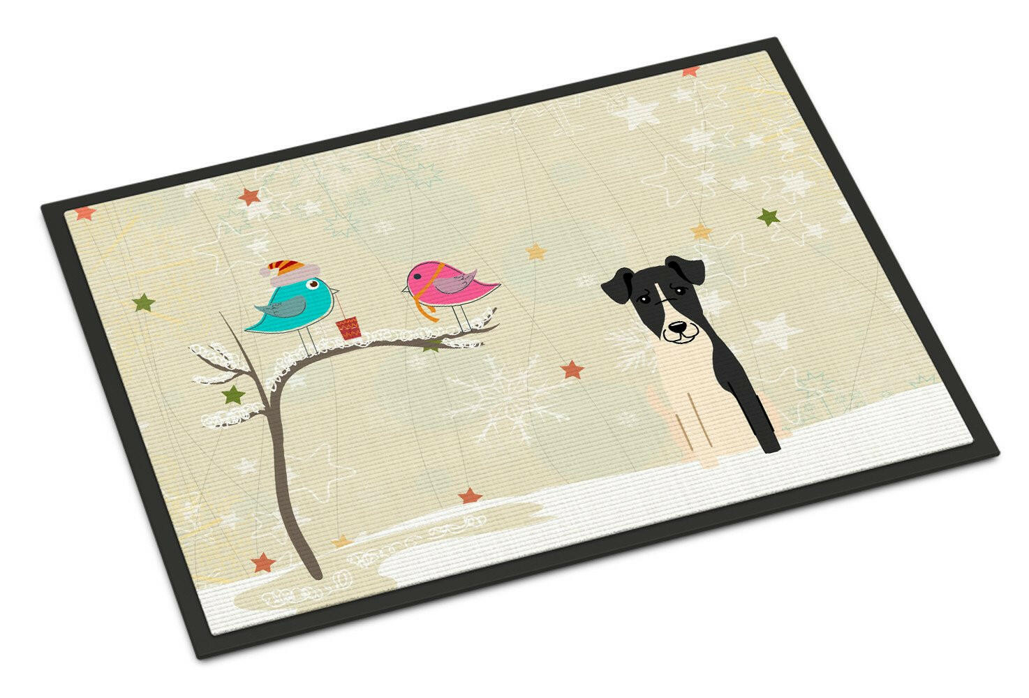 Christmas Presents between Friends Smooth Fox Terrier Indoor or Outdoor Mat 24x36 BB2570JMAT - the-store.com