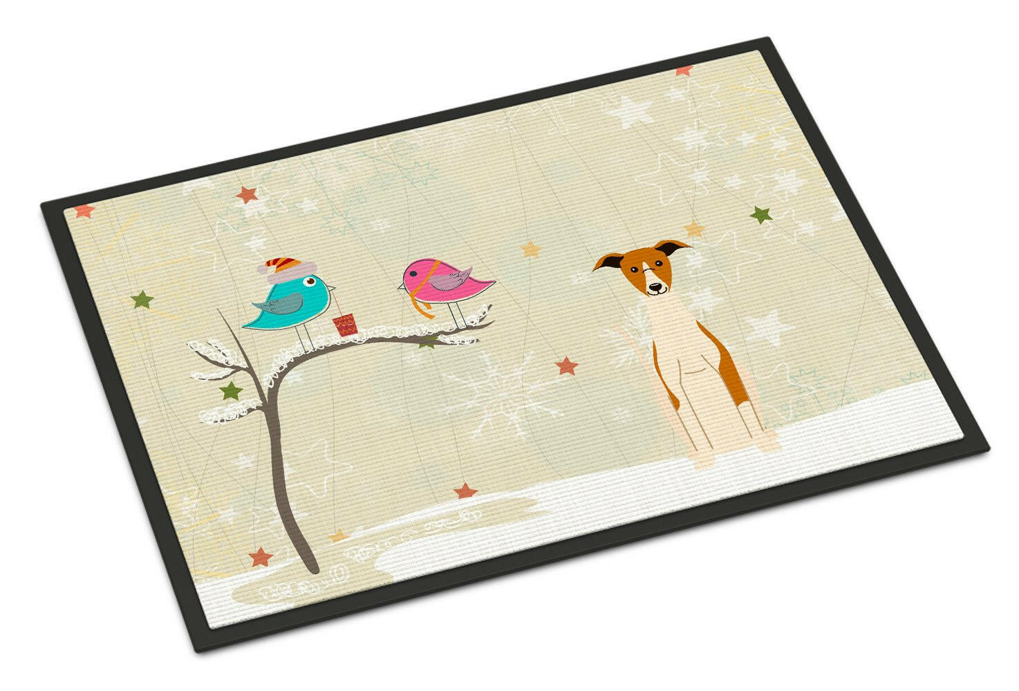 Christmas Presents between Friends Whippet Indoor or Outdoor Mat 24x36 BB2571JMAT - the-store.com