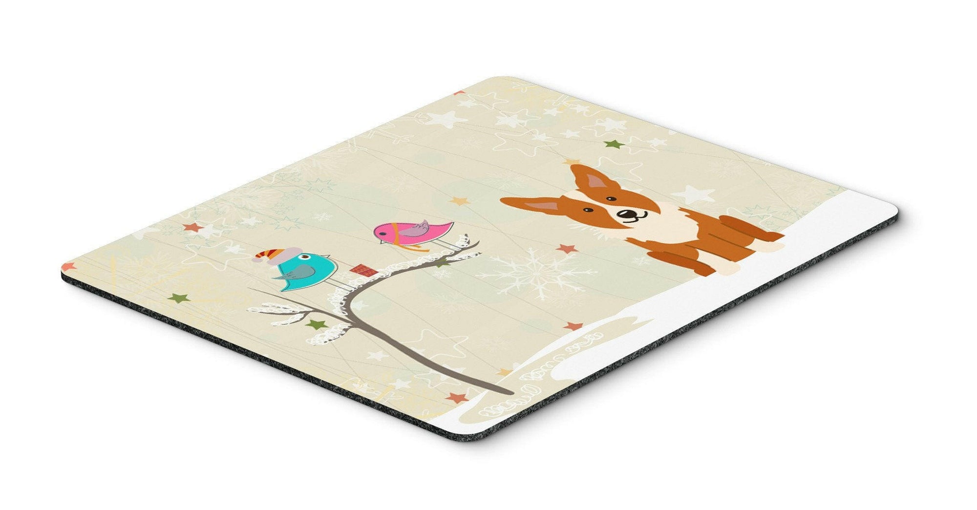 Christmas Presents between Friends Corgi Mouse Pad, Hot Pad or Trivet BB2572MP by Caroline's Treasures