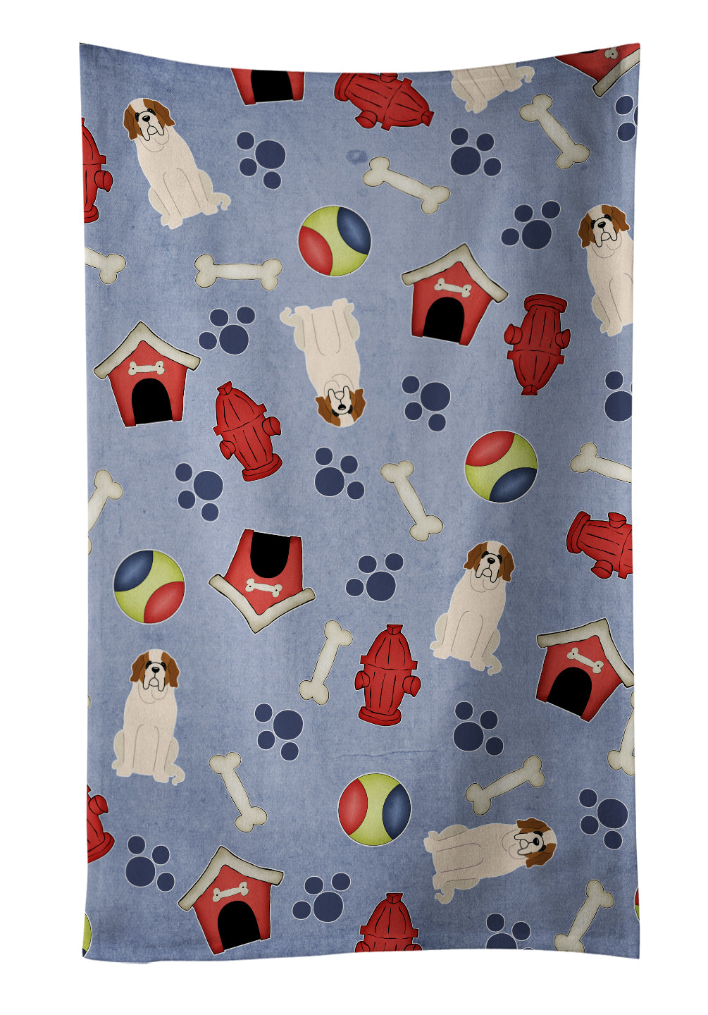 Dog House Collection Saint Bernard Kitchen Towel BB2648KTWL - the-store.com