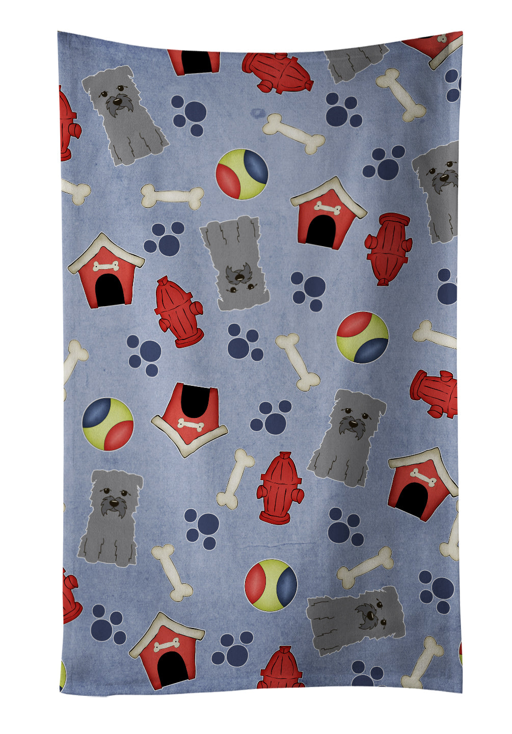 Dog House Collection Glen of Imal Grey Kitchen Towel BB2672KTWL - the-store.com