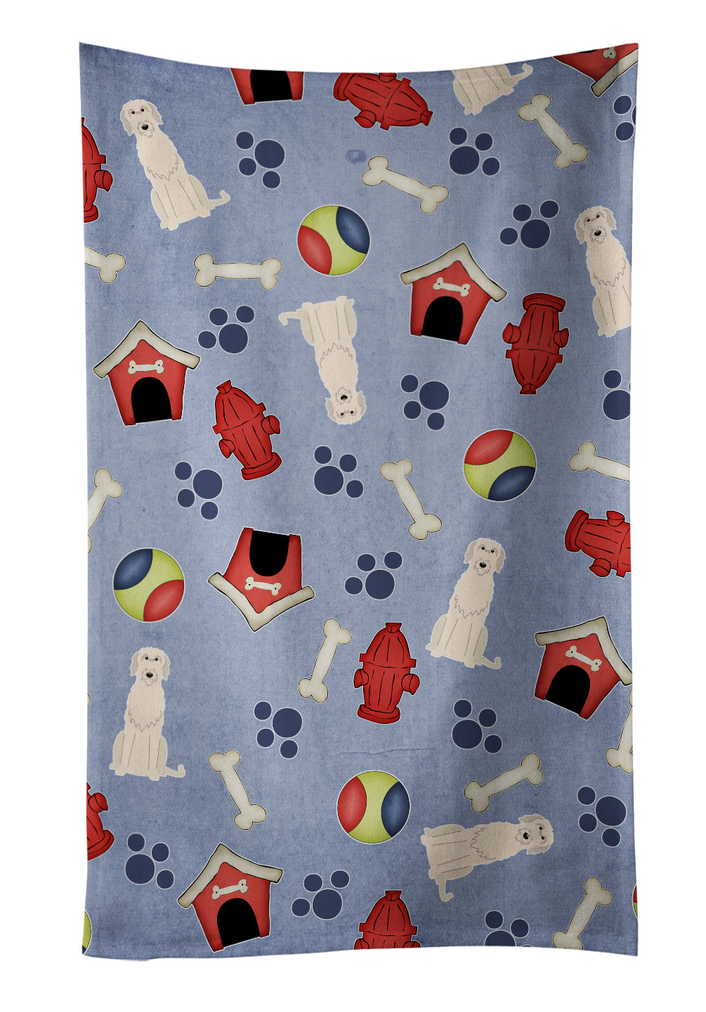 Dog House Collection Irish Wolfhound Kitchen Towel BB2678KTWL - the-store.com