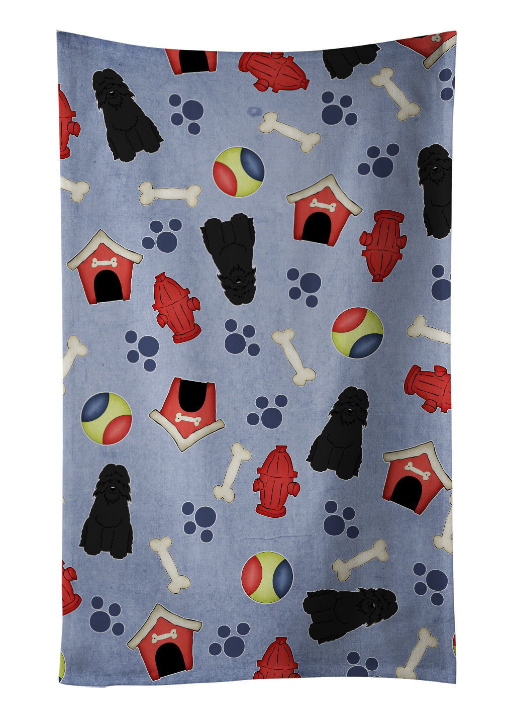 Dog House Collection Bouvier des Flandres Kitchen Towel BB2687KTWL - the-store.com