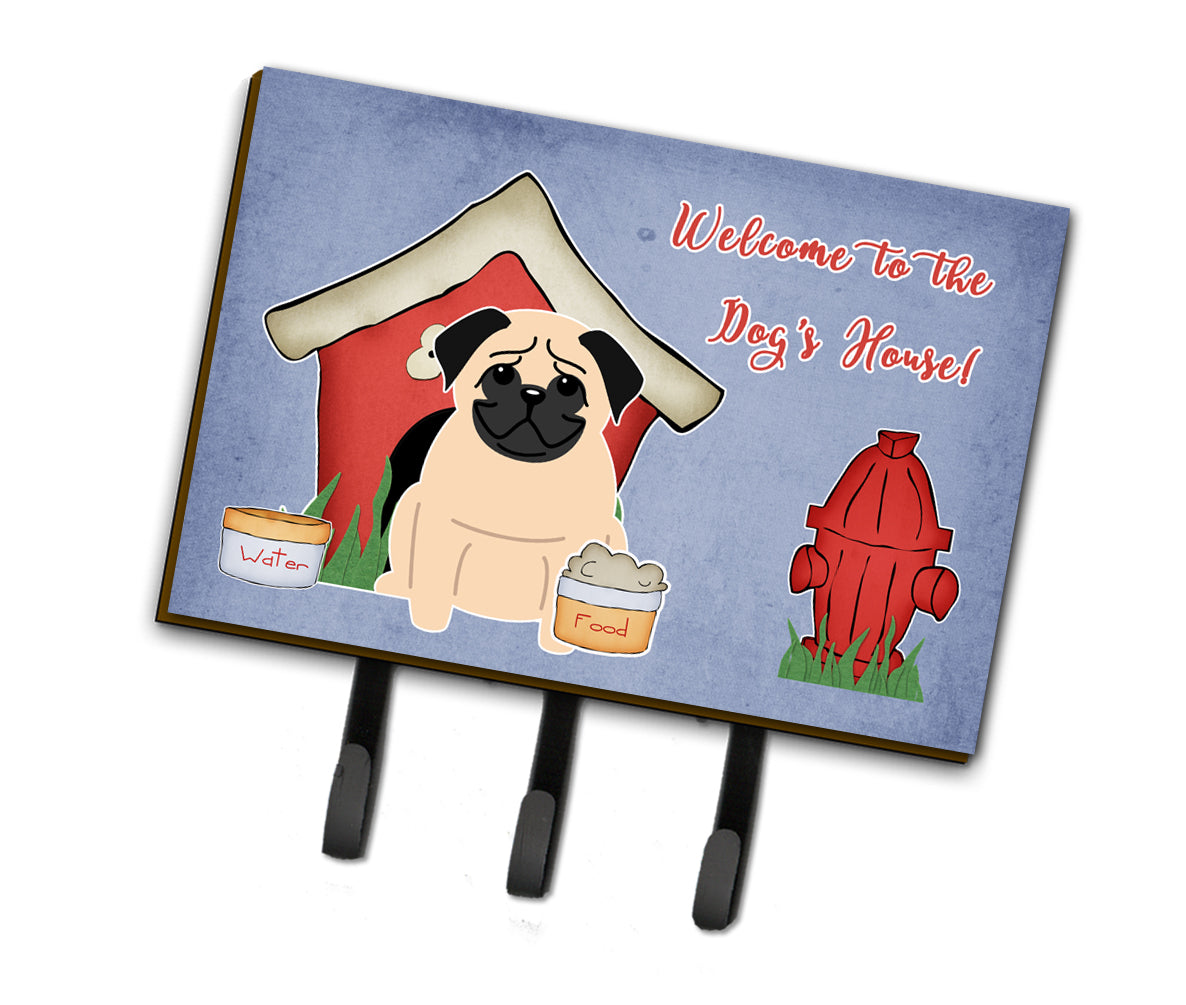 Dog House Collection Pug Fawn Leash or Key Holder BB2762TH68  the-store.com.