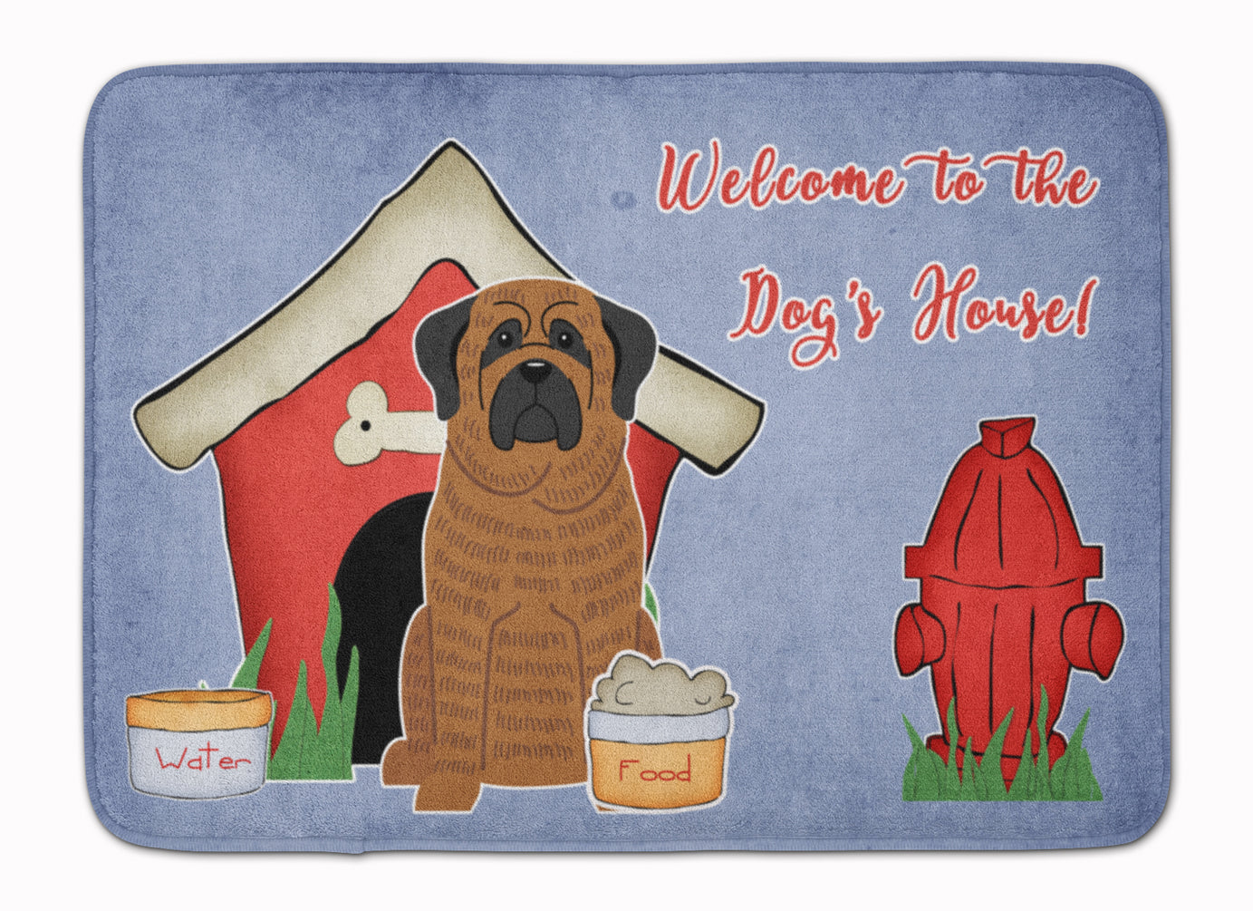 Dog House Collection Mastiff Brindle Machine Washable Memory Foam Mat BB2769RUG - the-store.com