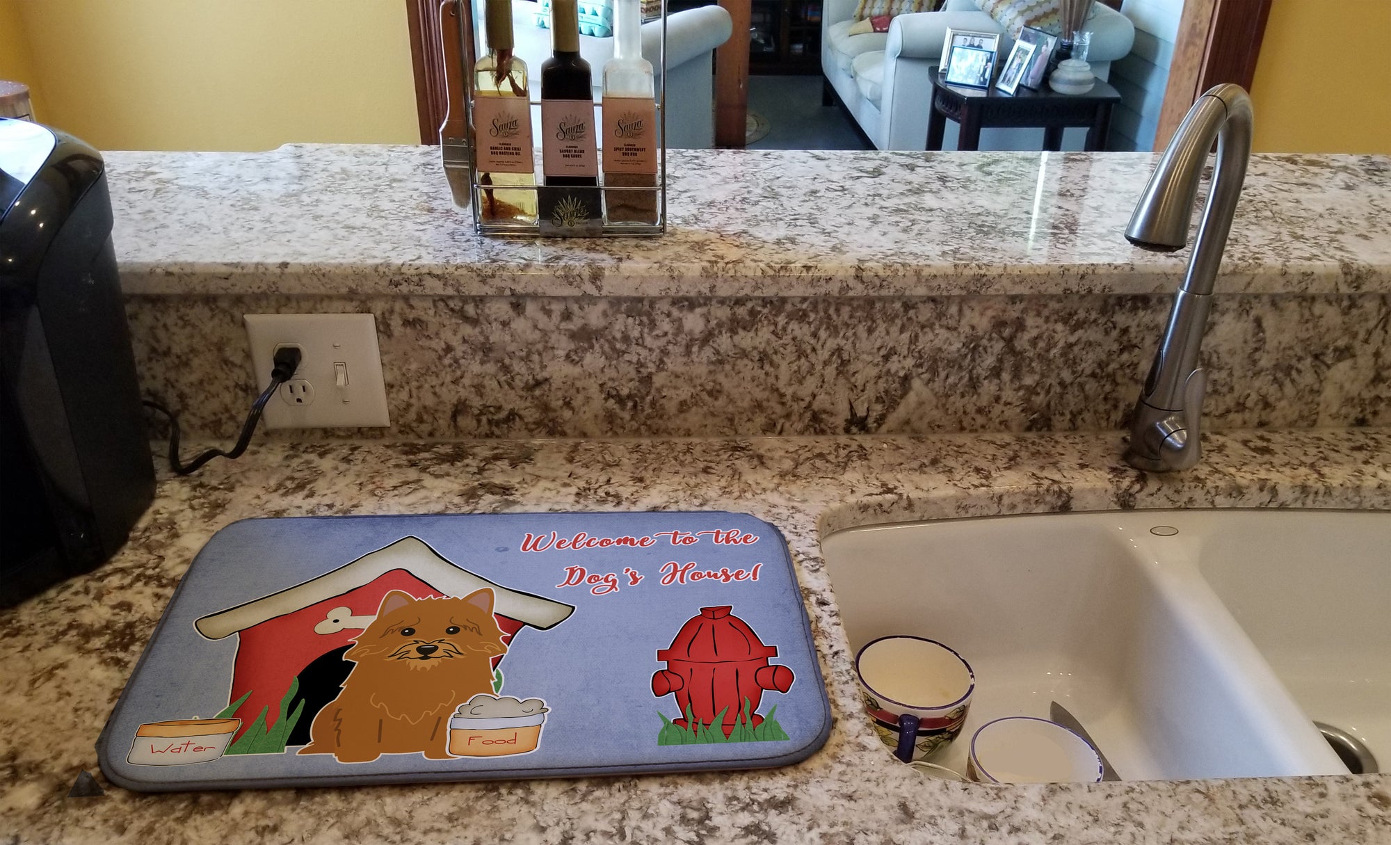 Dog House Collection Norwich Terrier Dish Drying Mat BB2774DDM  the-store.com.