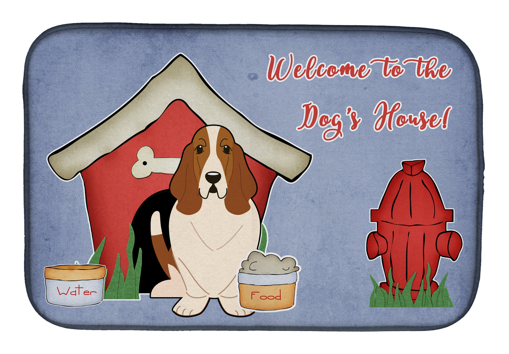 Dog House Collection Basset Hound Dish Drying Mat BB2775DDM  the-store.com.