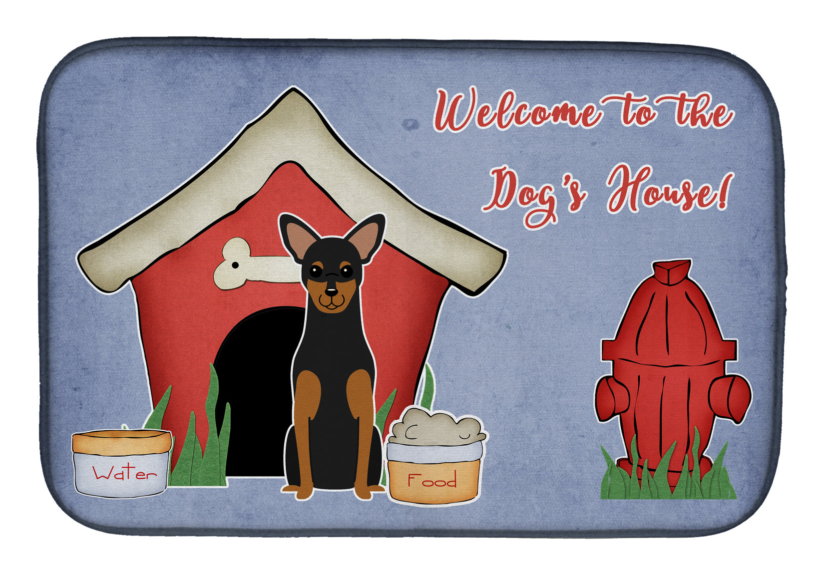 Dog House Collection Manchester Terrier Dish Drying Mat BB2782DDM  the-store.com.