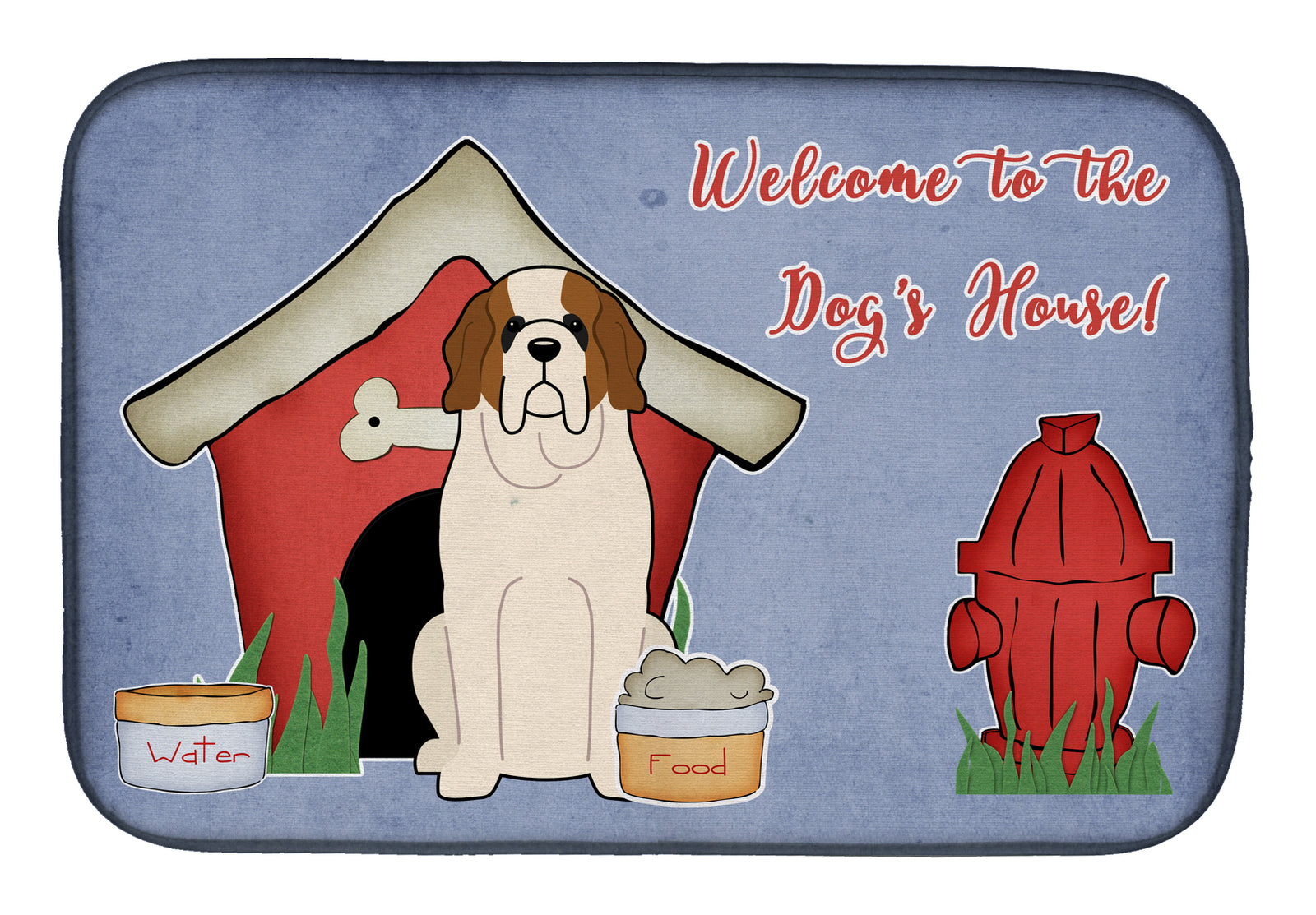 Dog House Collection Saint Bernard Dish Drying Mat BB2789DDM  the-store.com.