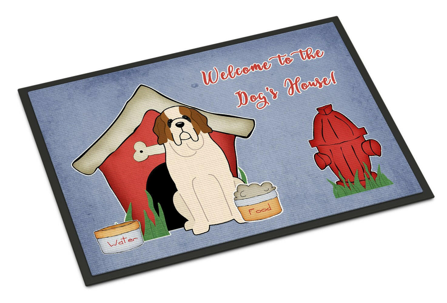 Dog House Collection Saint Bernard Indoor or Outdoor Mat 24x36 BB2789JMAT - the-store.com