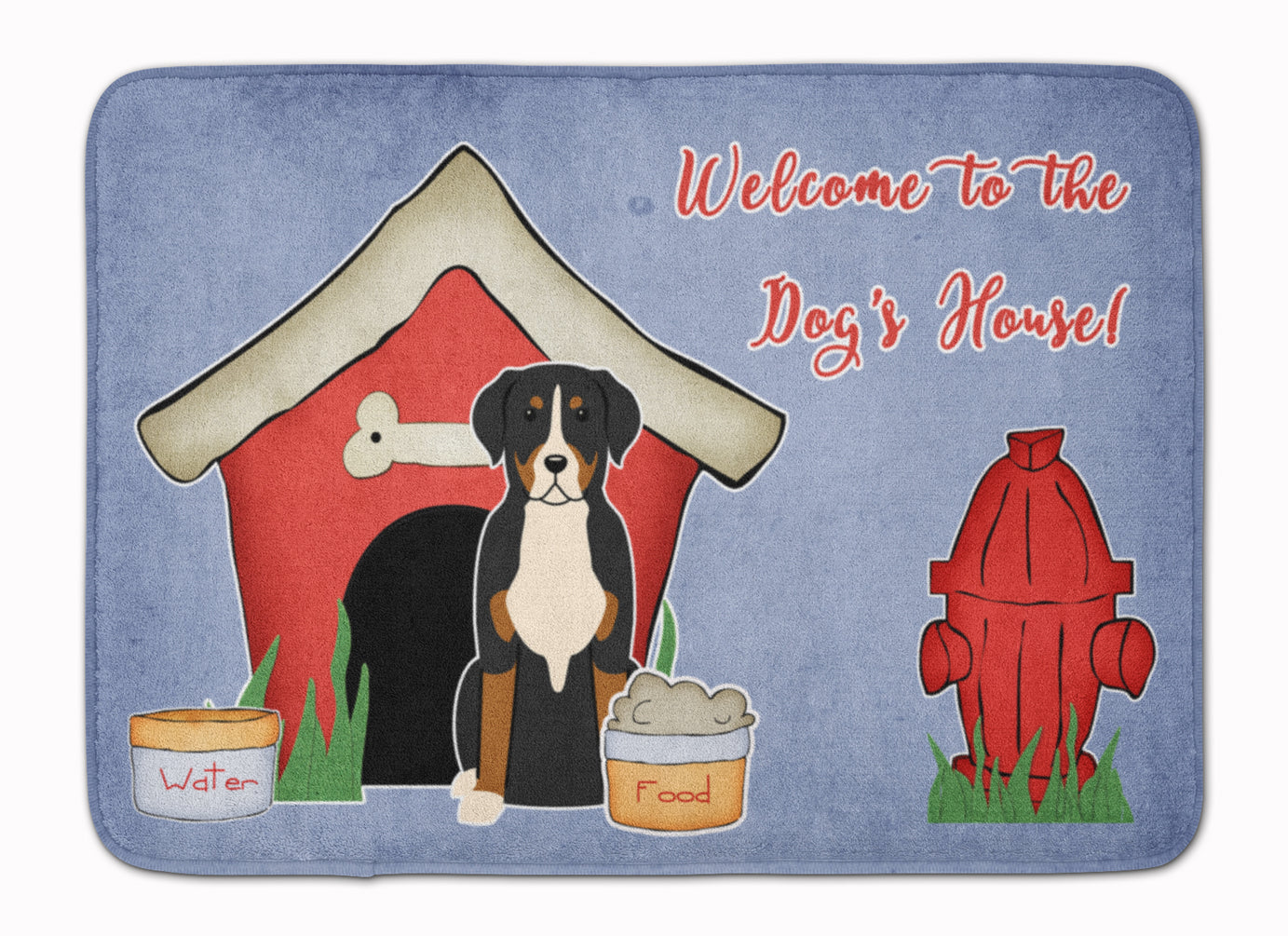 Dog House Collection Greater Swiss Mountain Dog Machine Washable Memory Foam Mat BB2791RUG - the-store.com