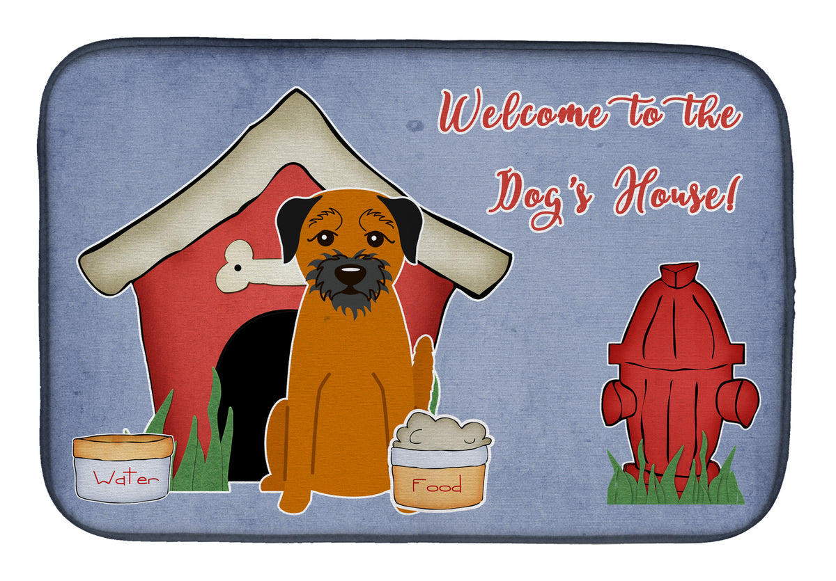 Dog House Collection Border Terrier Dish Drying Mat BB2793DDM  the-store.com.