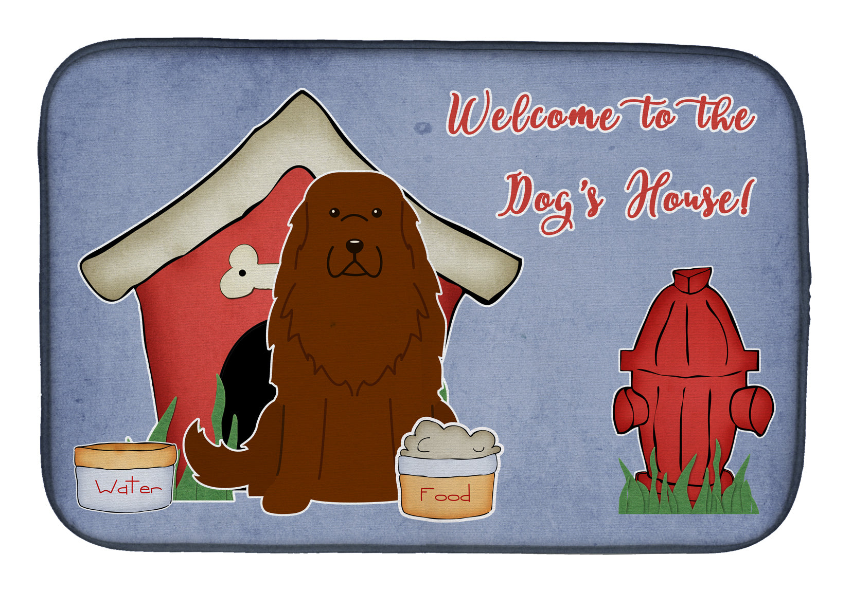 Dog House Collection Caucasian Shepherd Dog Dish Drying Mat BB2804DDM  the-store.com.