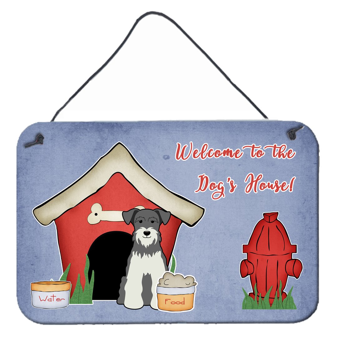 Dog House Collection Miniature Schanuzer Salt and Pepper Wall or Door Hanging Prints by Caroline's Treasures