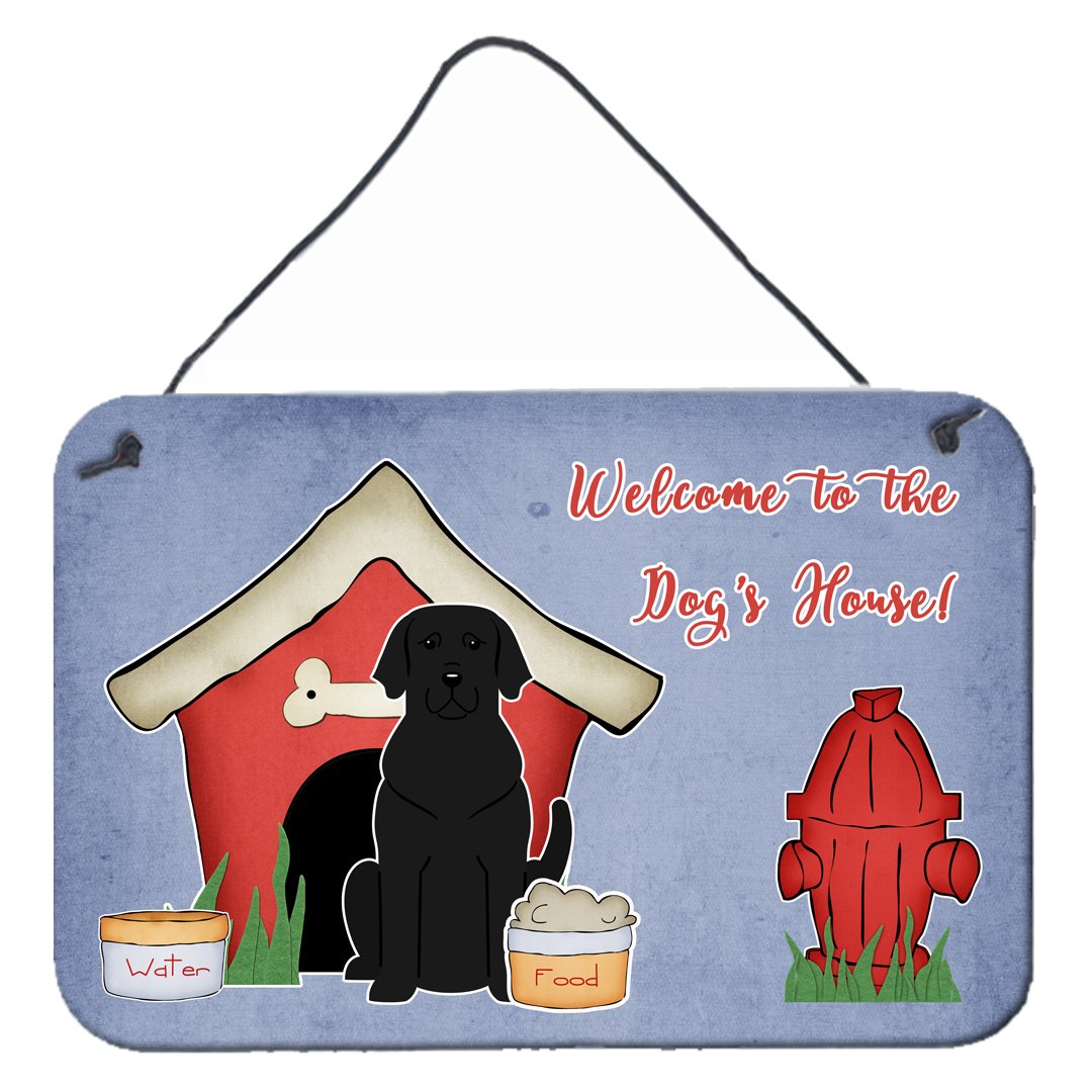 Dog House Collection Black Labrador Wall or Door Hanging Prints by Caroline&#39;s Treasures