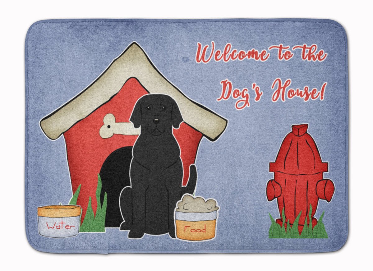 Dog House Collection Black Labrador Machine Washable Memory Foam Mat BB2811RUG - the-store.com