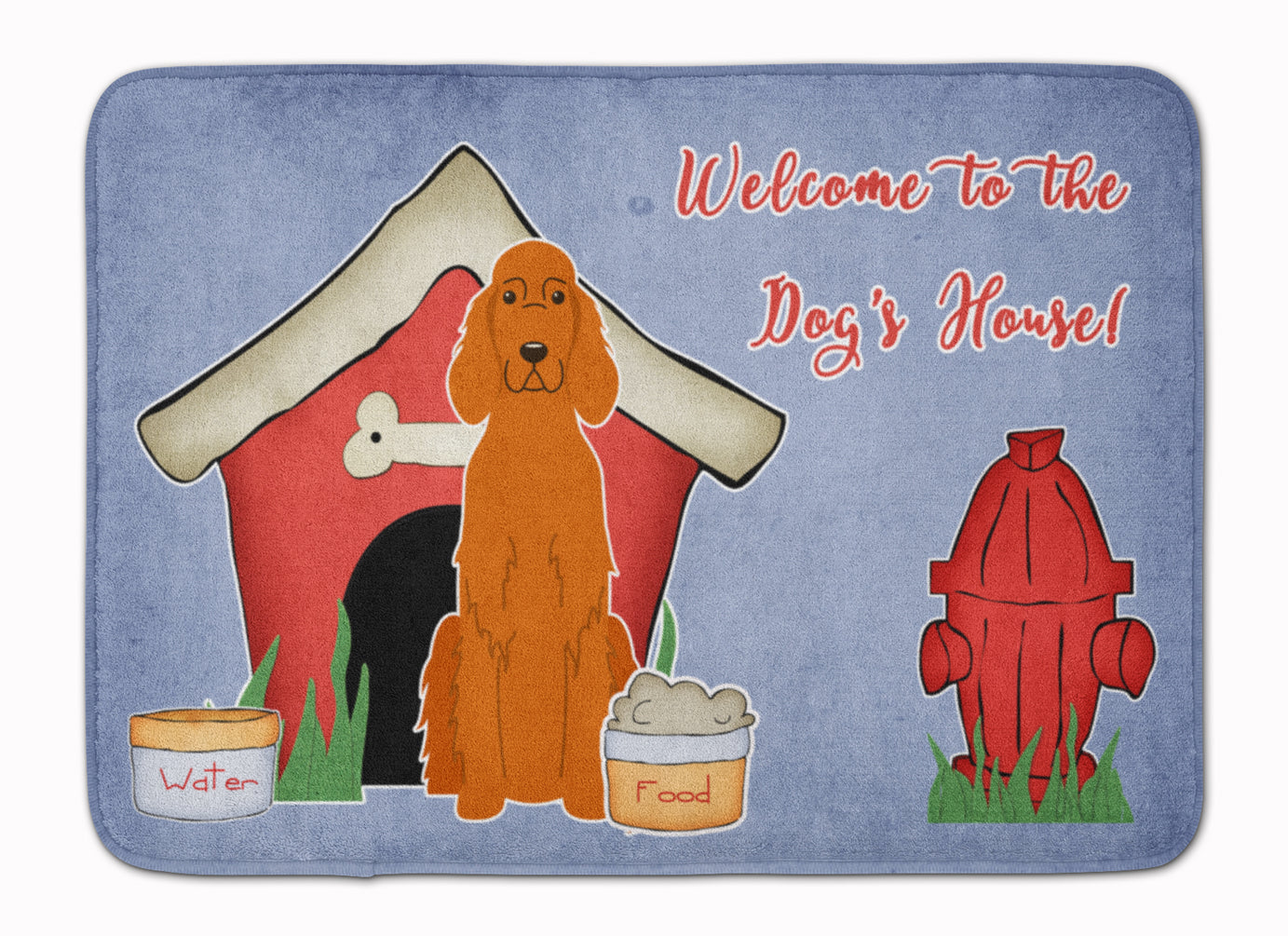 Dog House Collection Irish Setter Machine Washable Memory Foam Mat BB2818RUG - the-store.com