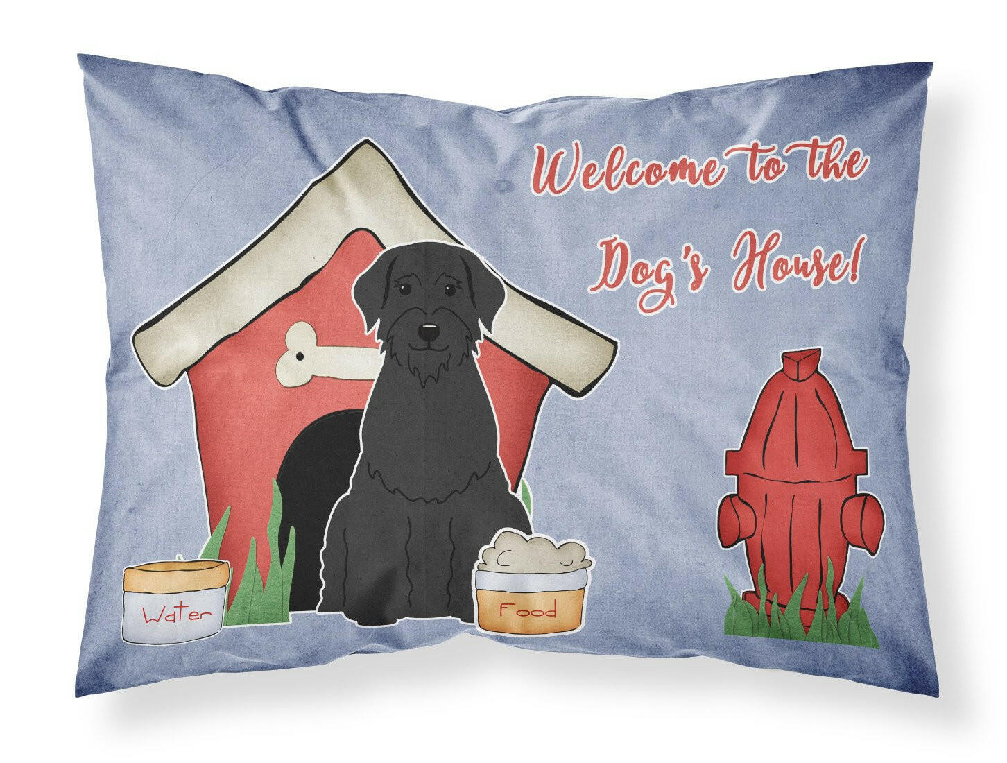 Dog House Collection Giant Schnauzer Fabric Standard Pillowcase BB2820PILLOWCASE by Caroline's Treasures