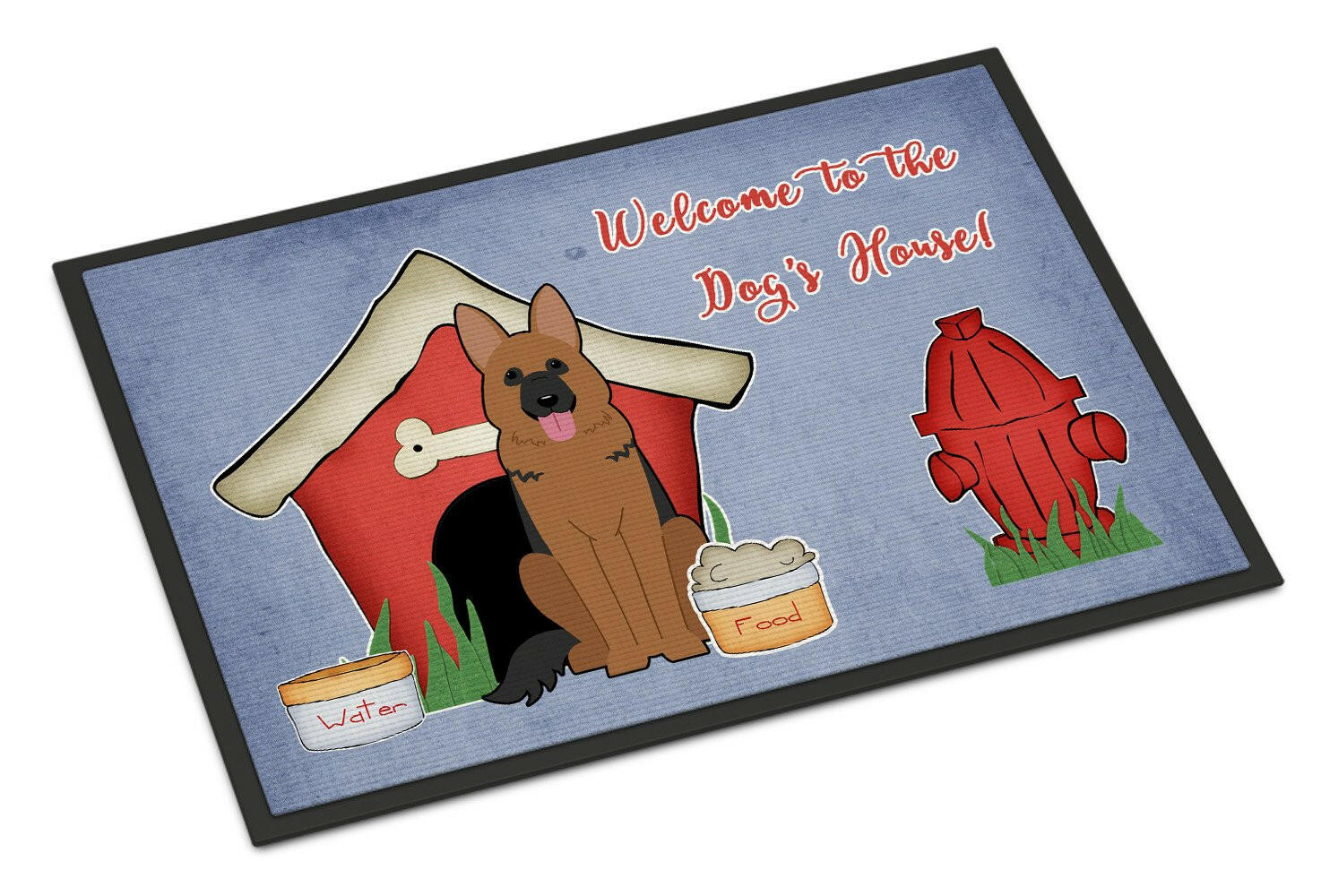 Dog House Collection German Shepherd Indoor or Outdoor Mat 18x27 BB2821MAT - the-store.com