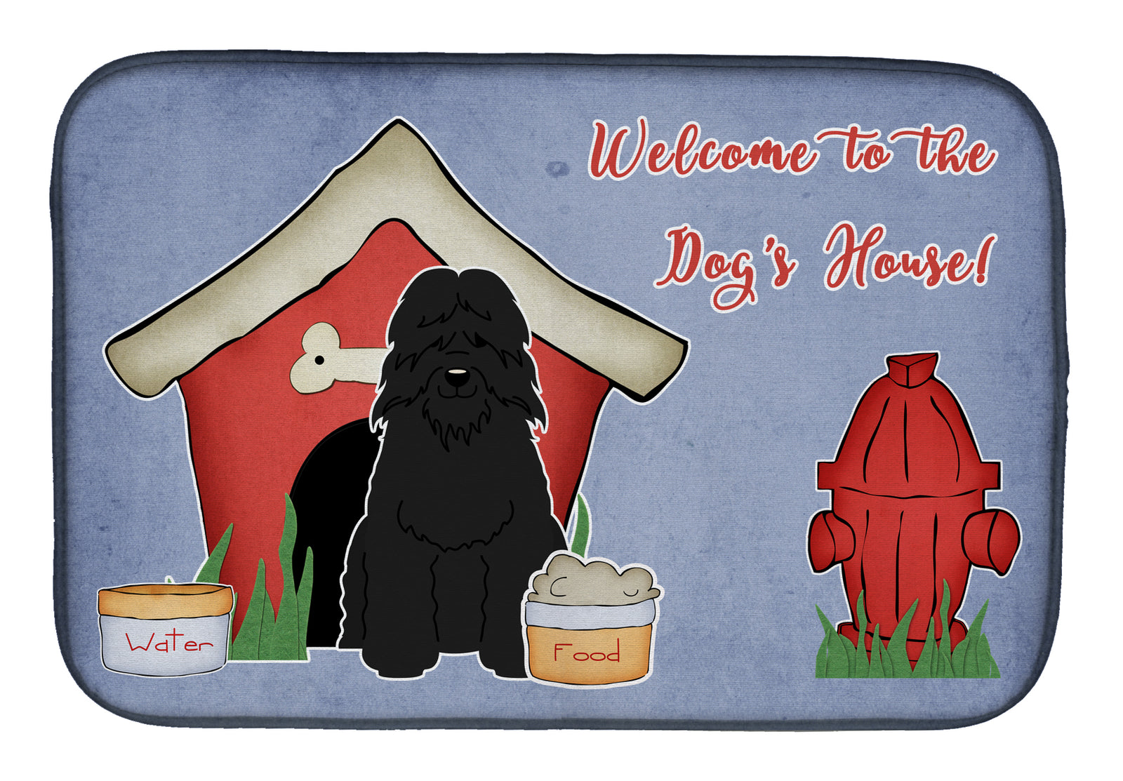 Dog House Collection Bouvier des Flandres Dish Drying Mat BB2828DDM  the-store.com.