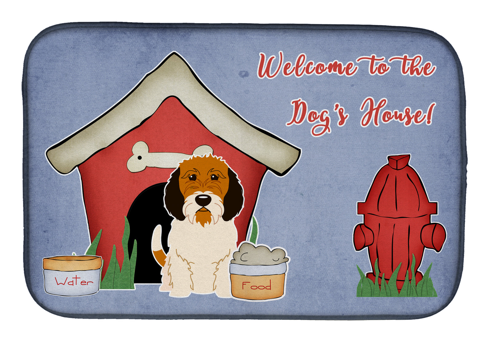 Dog House Collection Petit Basset Griffon Veenden Dish Drying Mat BB2833DDM  the-store.com.