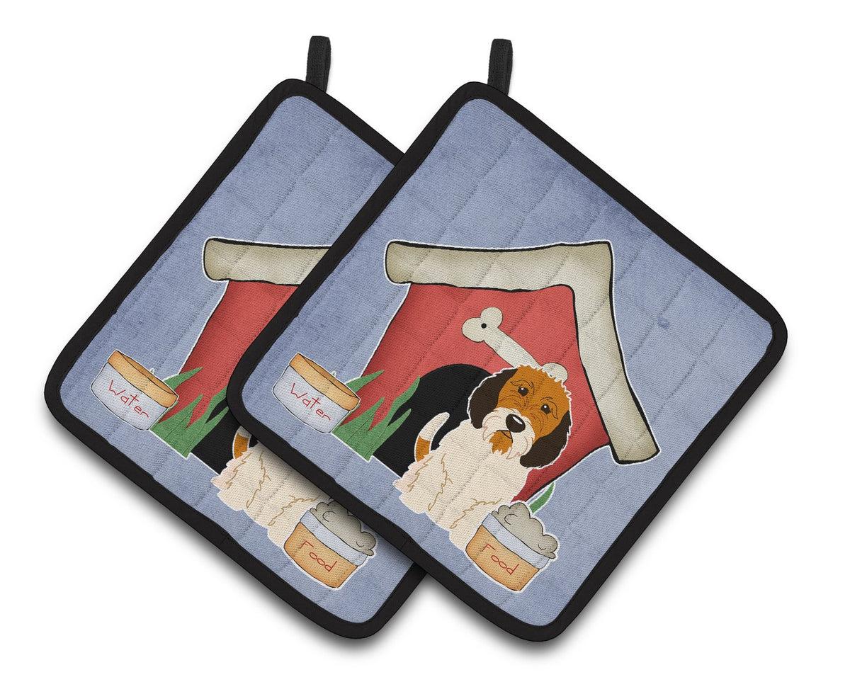 Dog House Collection Petit Basset Griffon Veenden Pair of Pot Holders by Caroline&#39;s Treasures