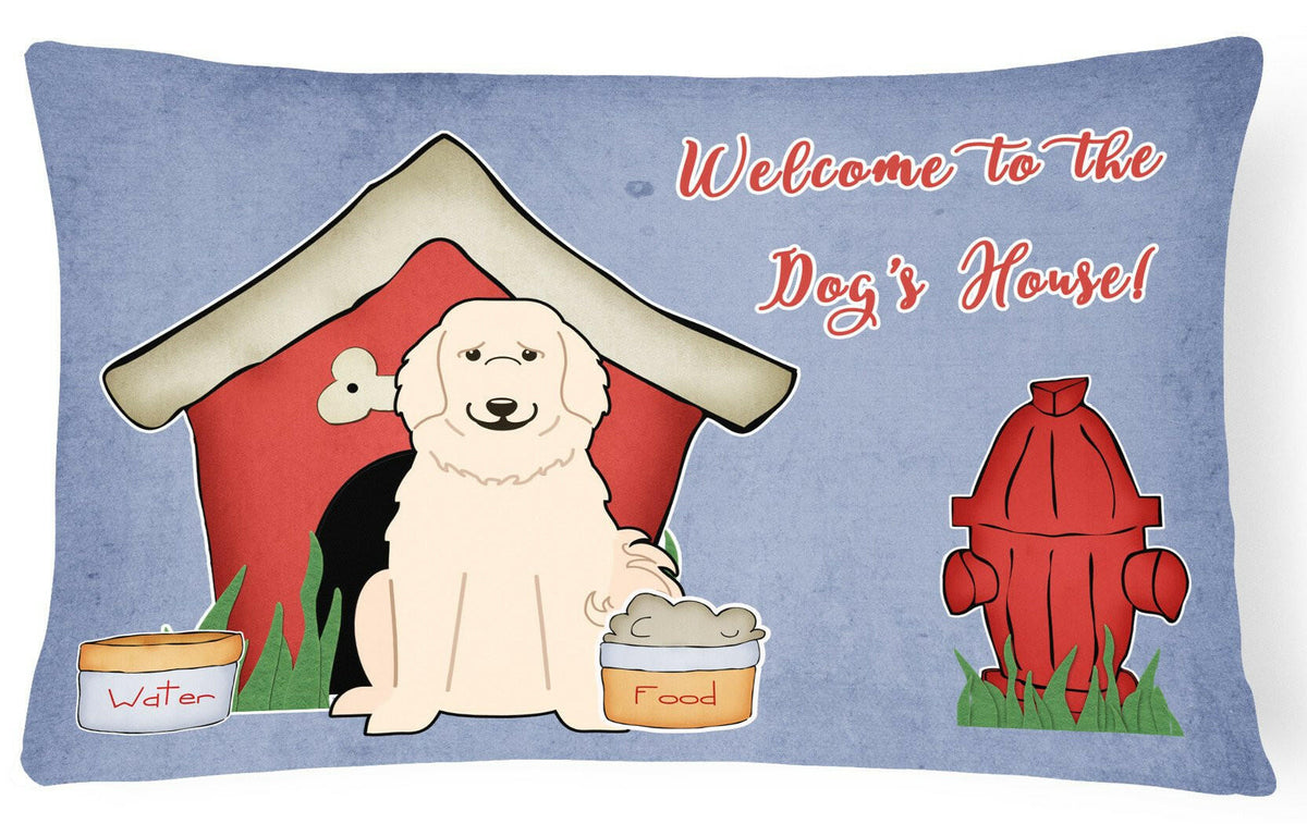 Dog House Collection Great Pyrenese Canvas Fabric Decorative Pillow BB2837PW1216 by Caroline&#39;s Treasures
