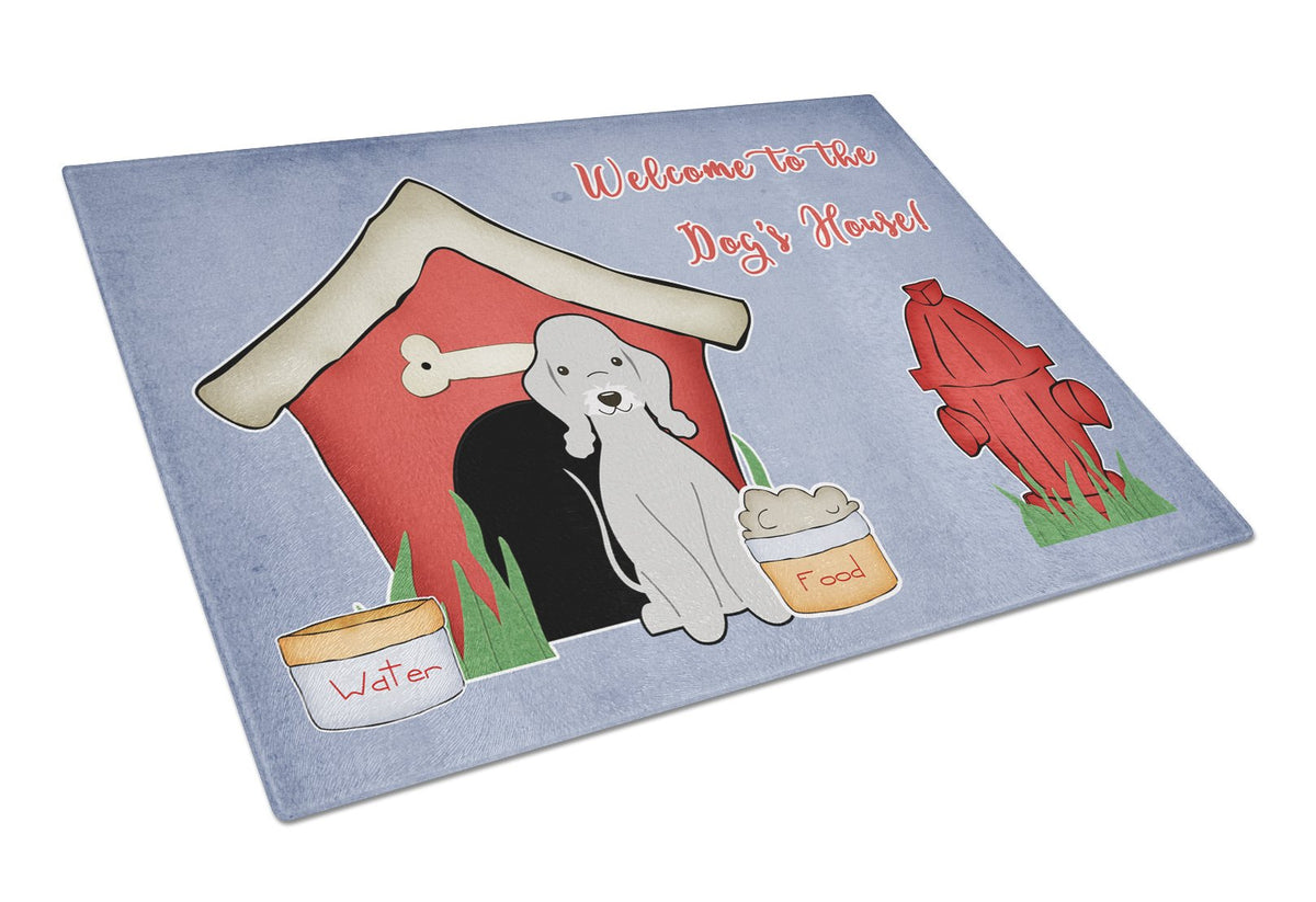 Dog House Collection Bedlington Terrier Blue Glass Cutting Board Large BB2844LCB by Caroline&#39;s Treasures