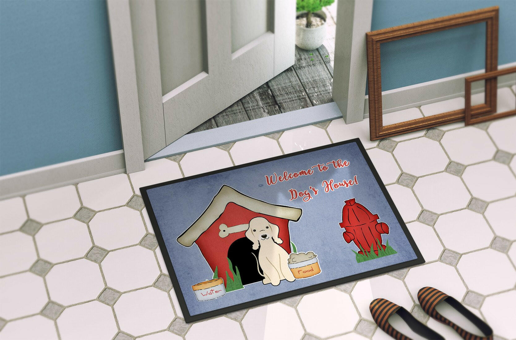 Dog House Collection Bedlington Terrier Sandy Indoor or Outdoor Mat 24x36 BB2845JMAT - the-store.com