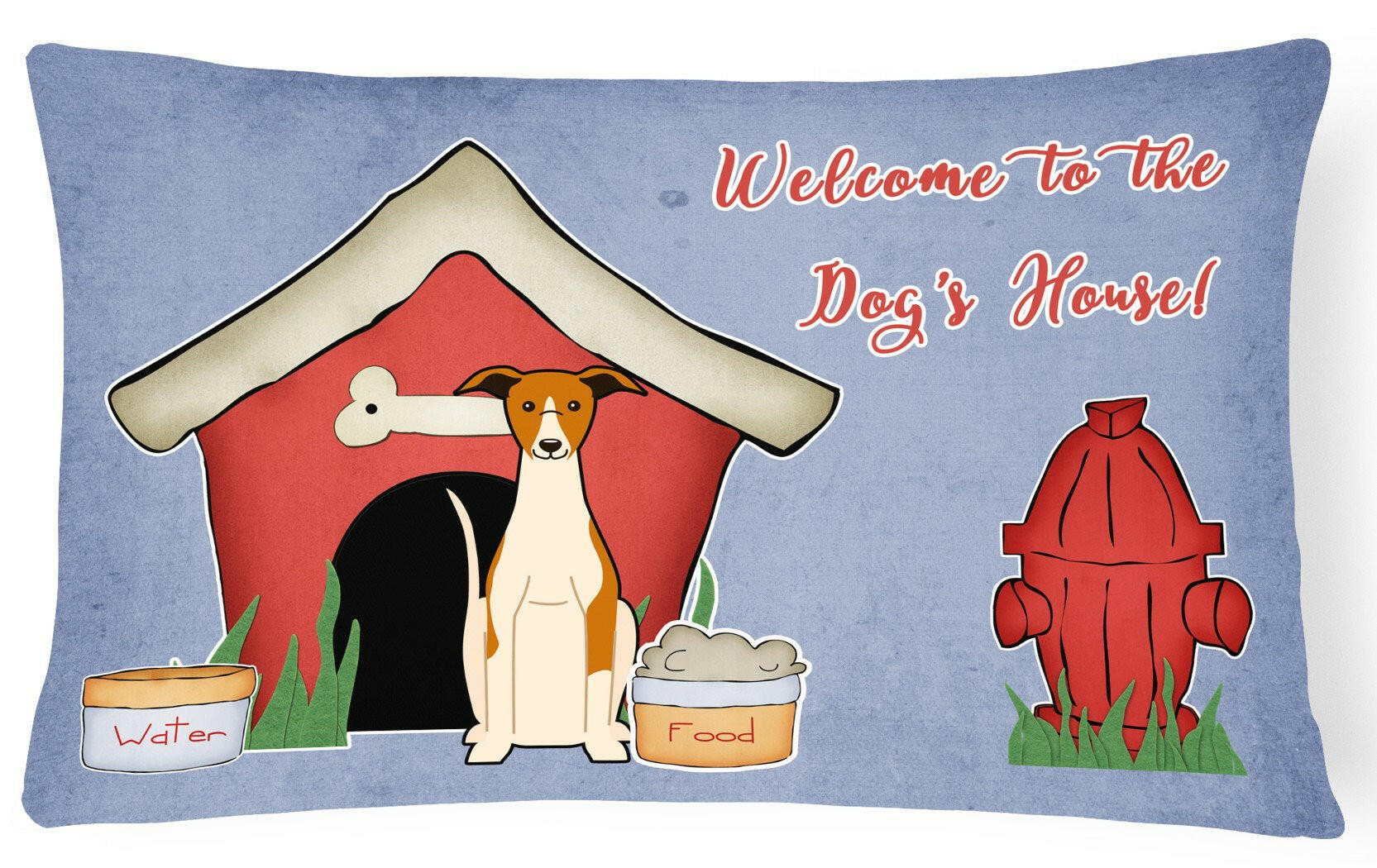 Dog House Collection Whippet Canvas Fabric Decorative Pillow BB2853PW1216 by Caroline's Treasures