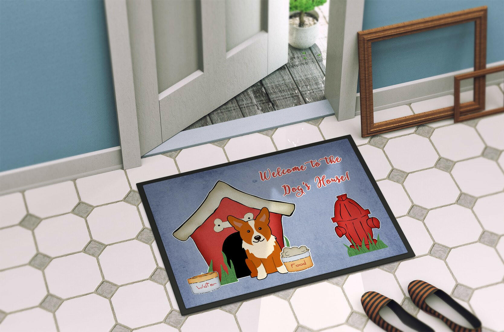 Dog House Collection Corgi Indoor or Outdoor Mat 24x36 BB2854JMAT - the-store.com