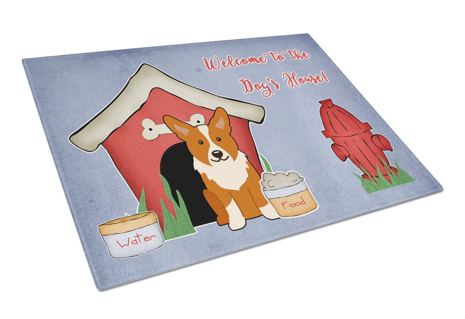 Dog House Collection Corgi Glass Cutting Board Large BB2854LCB by Caroline's Treasures