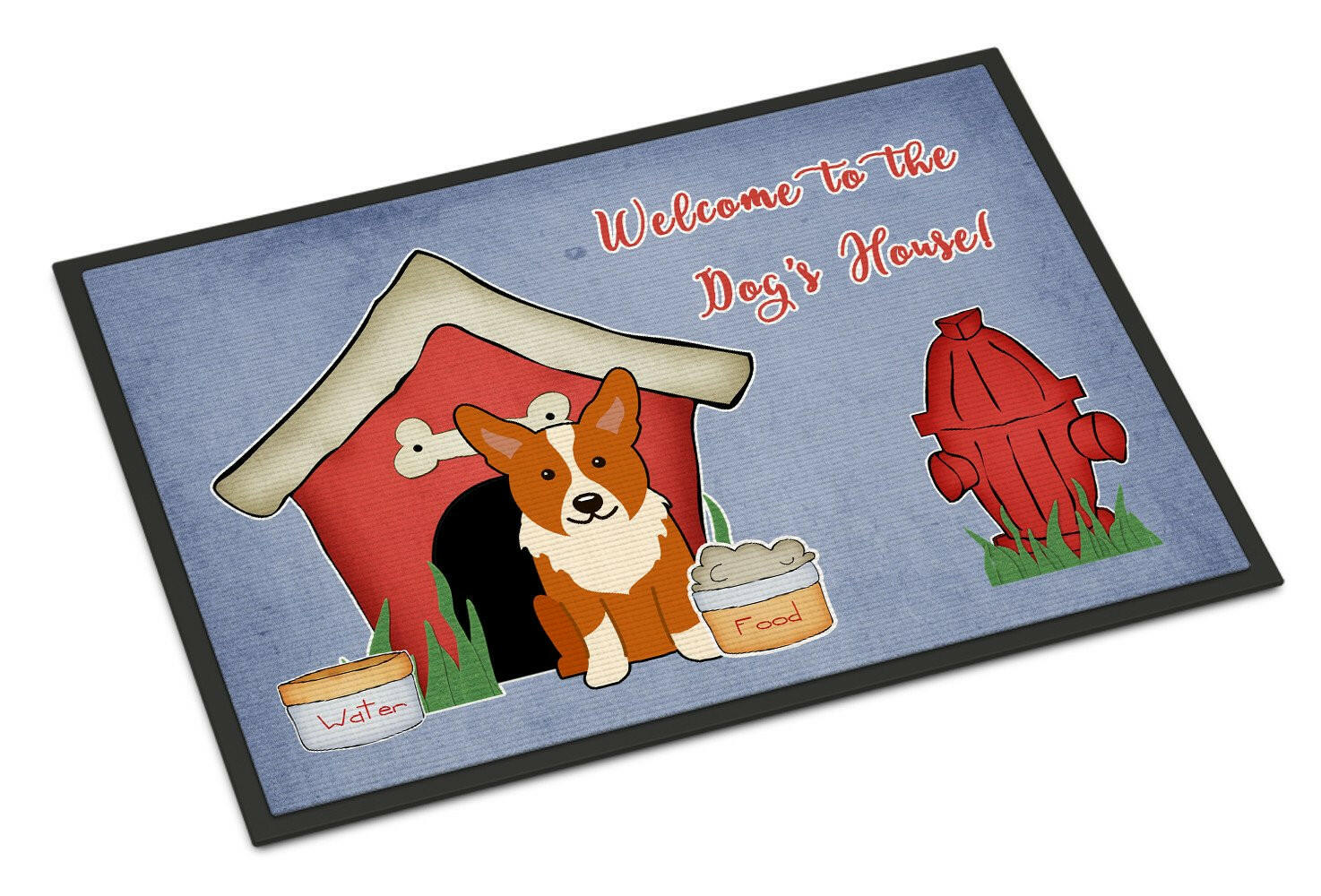 Dog House Collection Corgi Indoor or Outdoor Mat 18x27 BB2854MAT - the-store.com