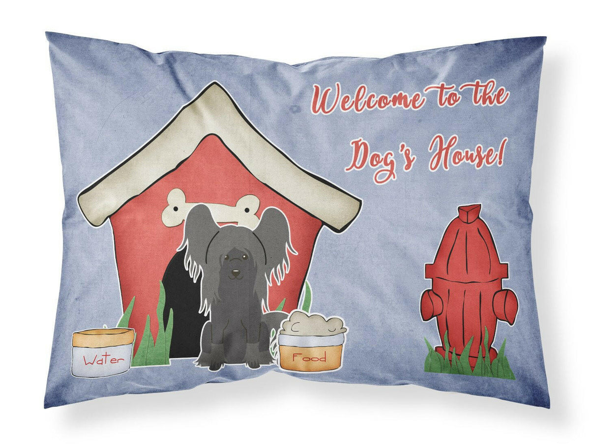 Dog House Collection Chinese Crested Black Fabric Standard Pillowcase BB2866PILLOWCASE by Caroline&#39;s Treasures