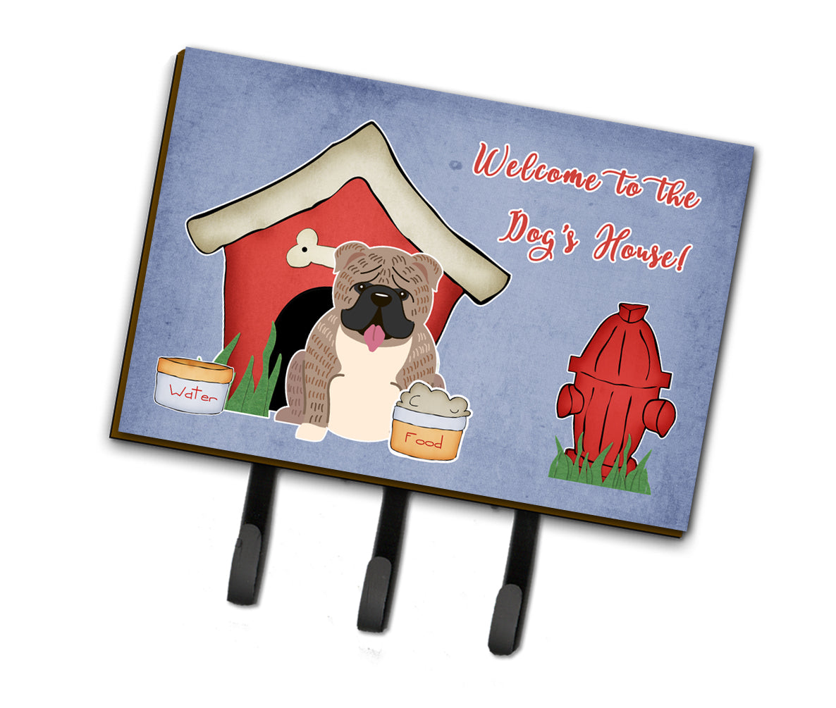 Dog House Collection English Bulldog Grey Brindle Leash or Key Holder BB2880TH68  the-store.com.