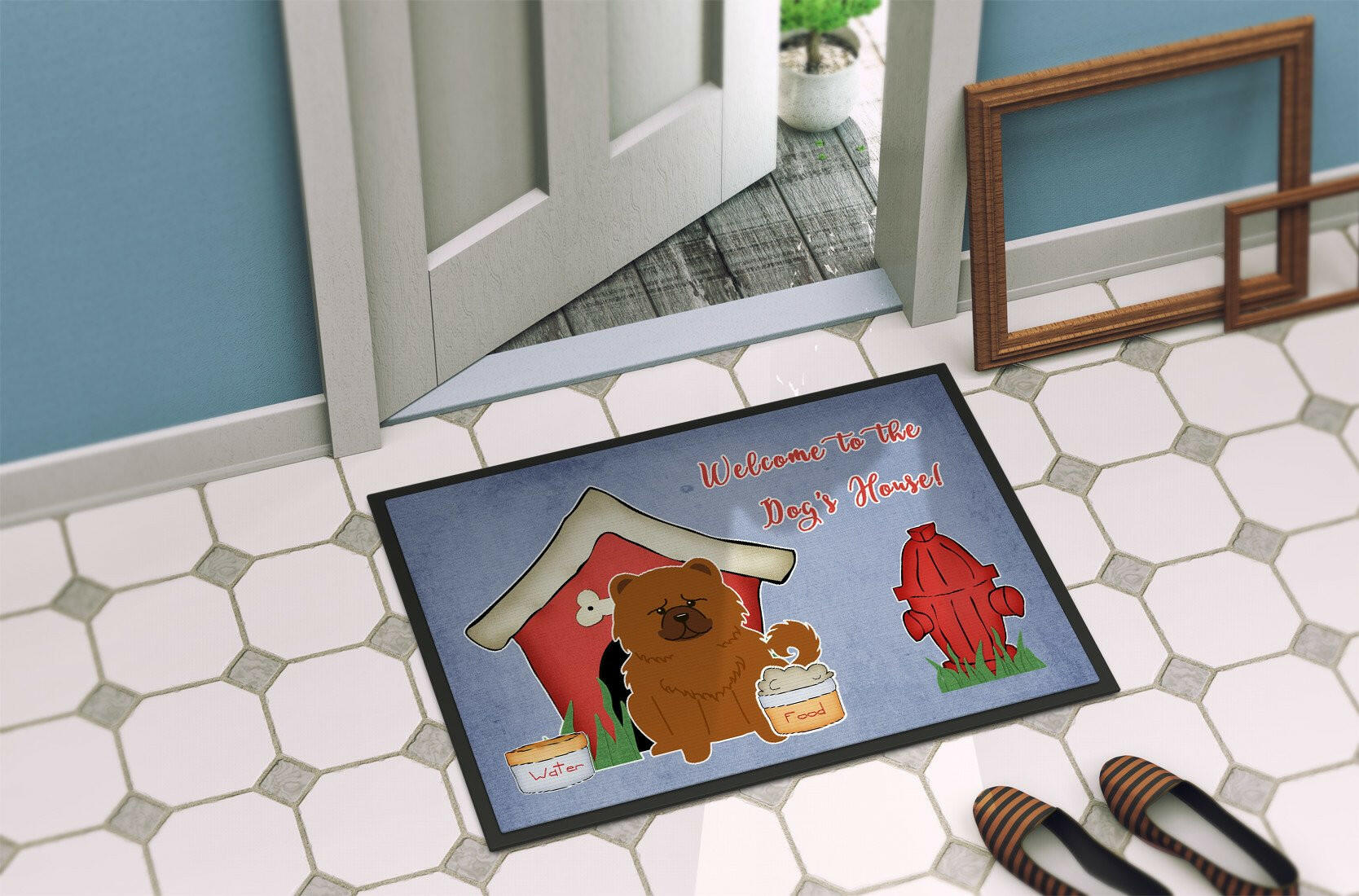 Dog House Collection Chow Chow Red Indoor or Outdoor Mat 24x36 BB2896JMAT - the-store.com