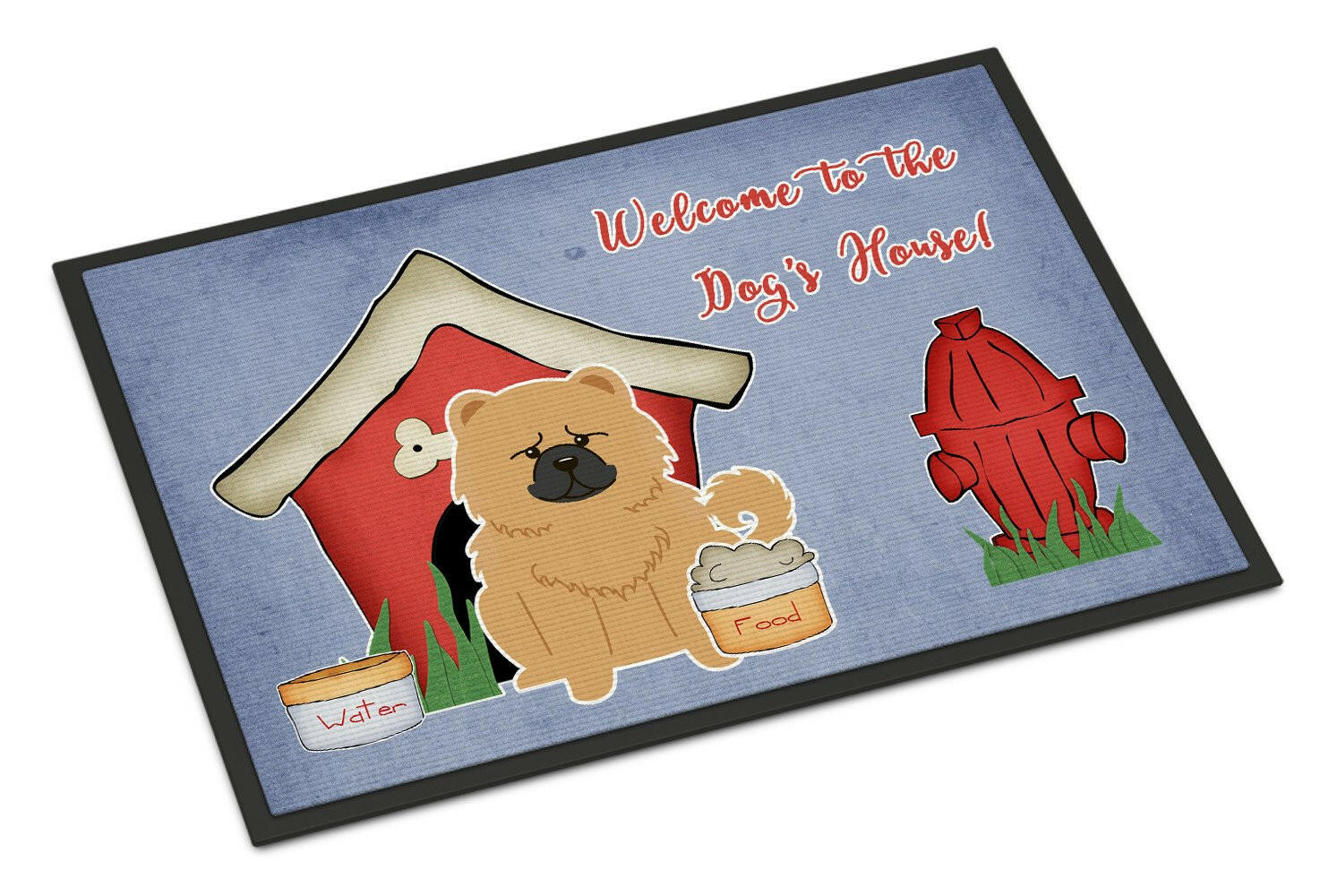 Dog House Collection Chow Chow Cream Indoor or Outdoor Mat 24x36 BB2898JMAT - the-store.com