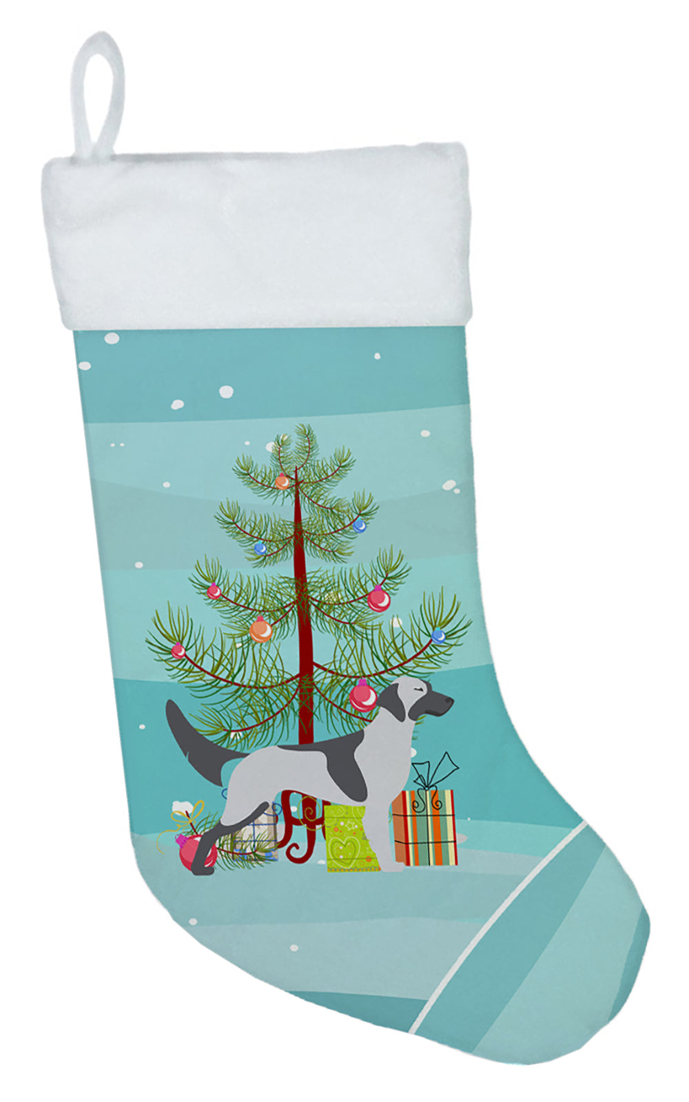 English Setter Merry Christmas Tree Christmas Stocking BB2899CS  the-store.com.