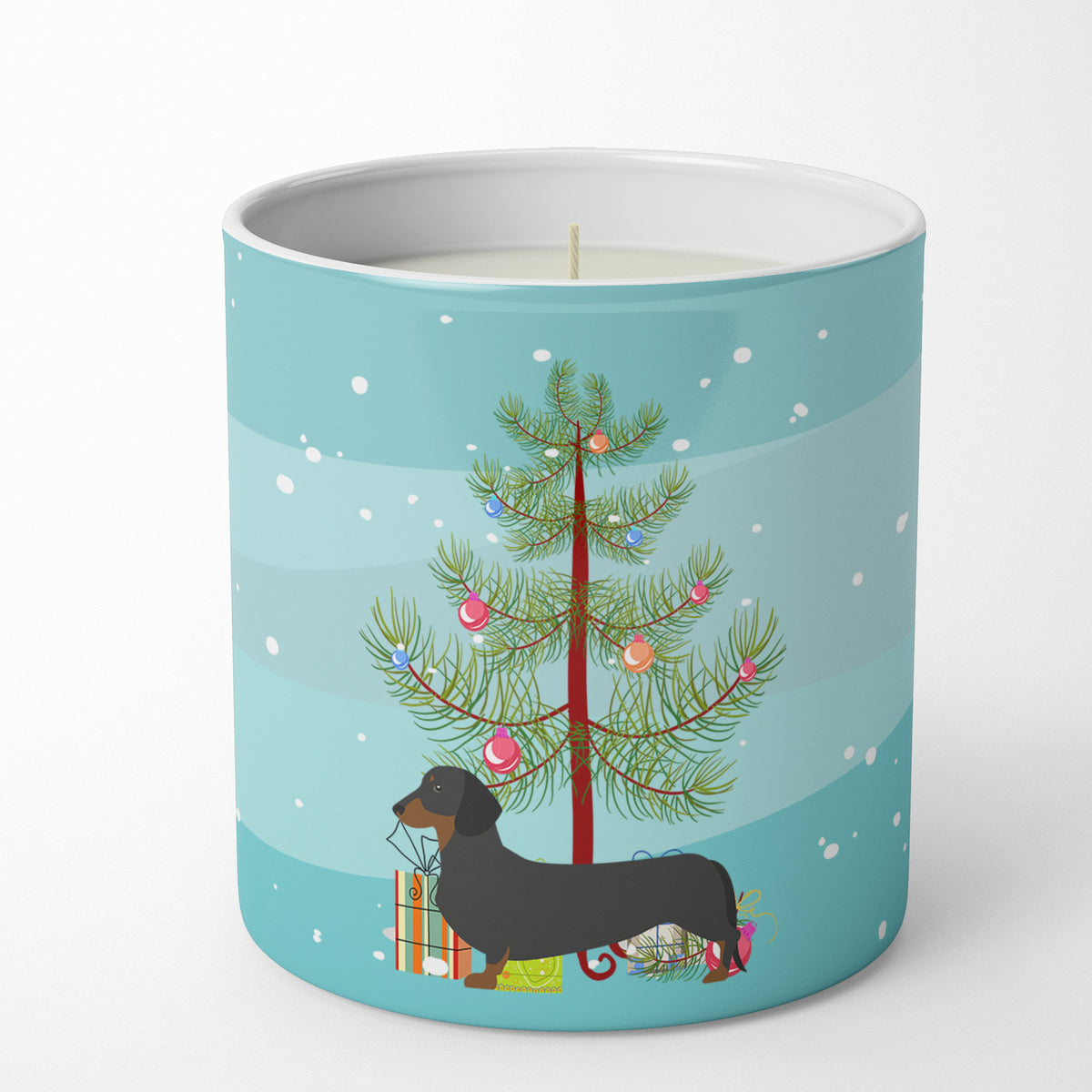 Buy this Dachshund Merry Christmas Tree 10 oz Decorative Soy Candle