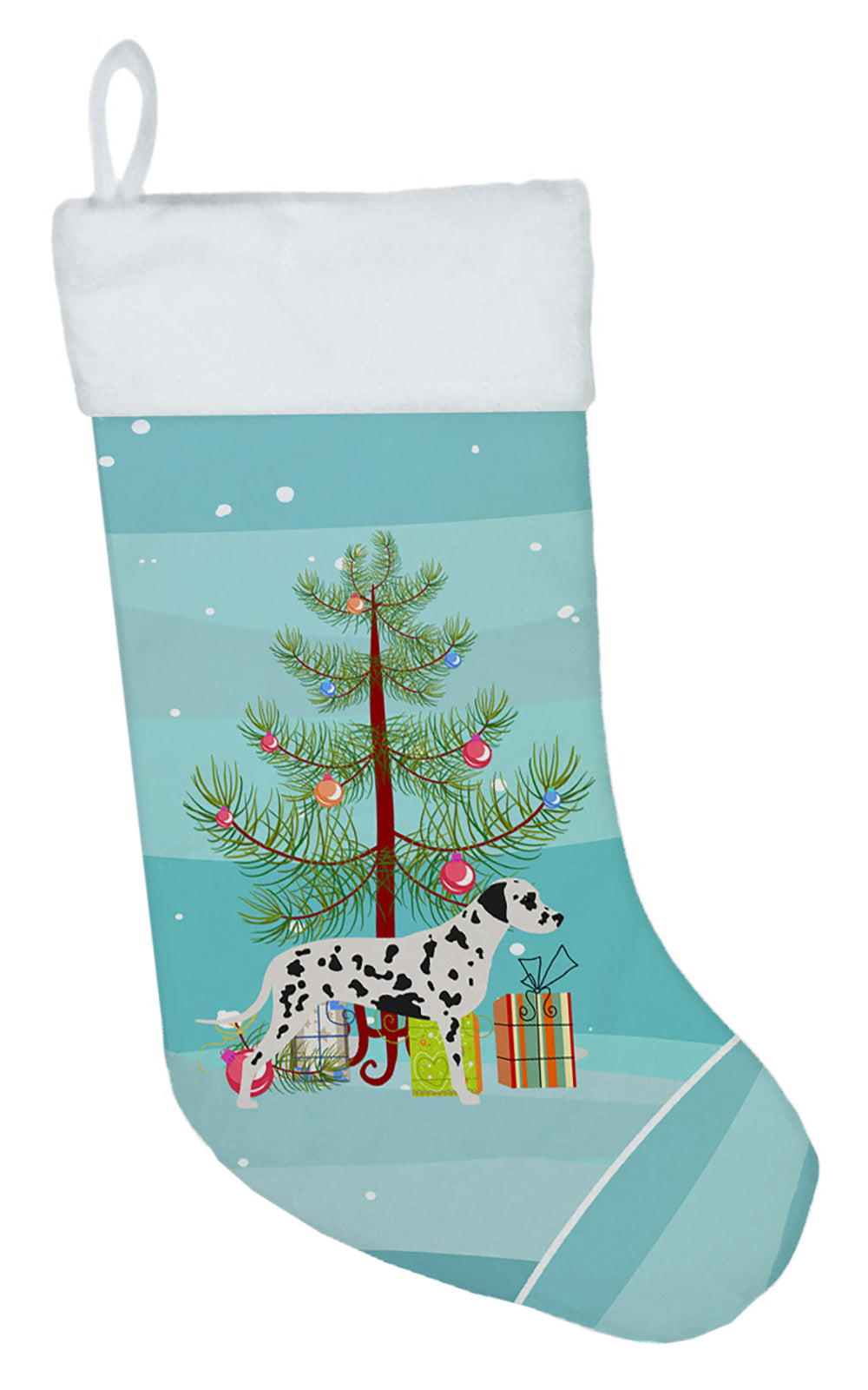 Dalmatian Merry Christmas Tree Christmas Stocking BB2901CS  the-store.com.