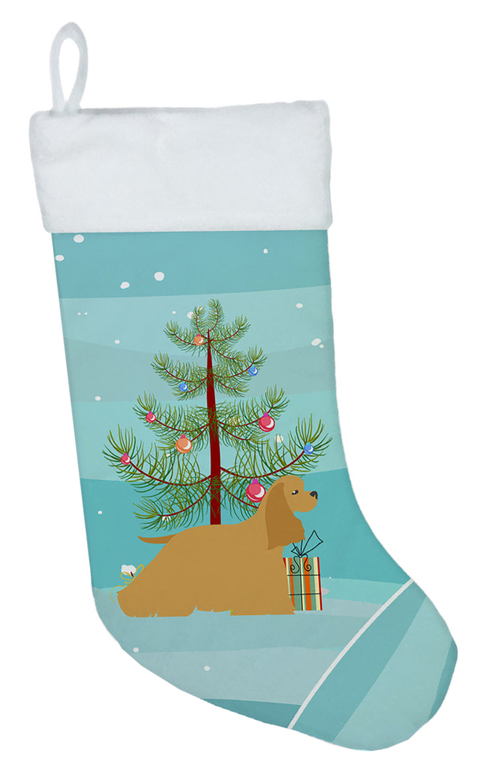 Cocker Spaniel Merry Christmas Tree Christmas Stocking BB2904CS  the-store.com.