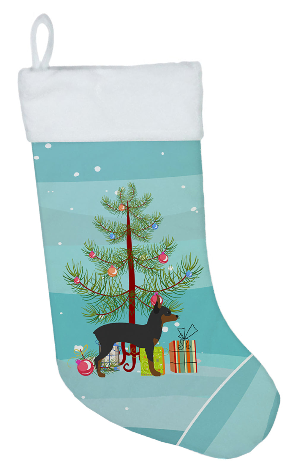 Toy Fox Terrier Merry Christmas Tree Christmas Stocking BB2905CS  the-store.com.