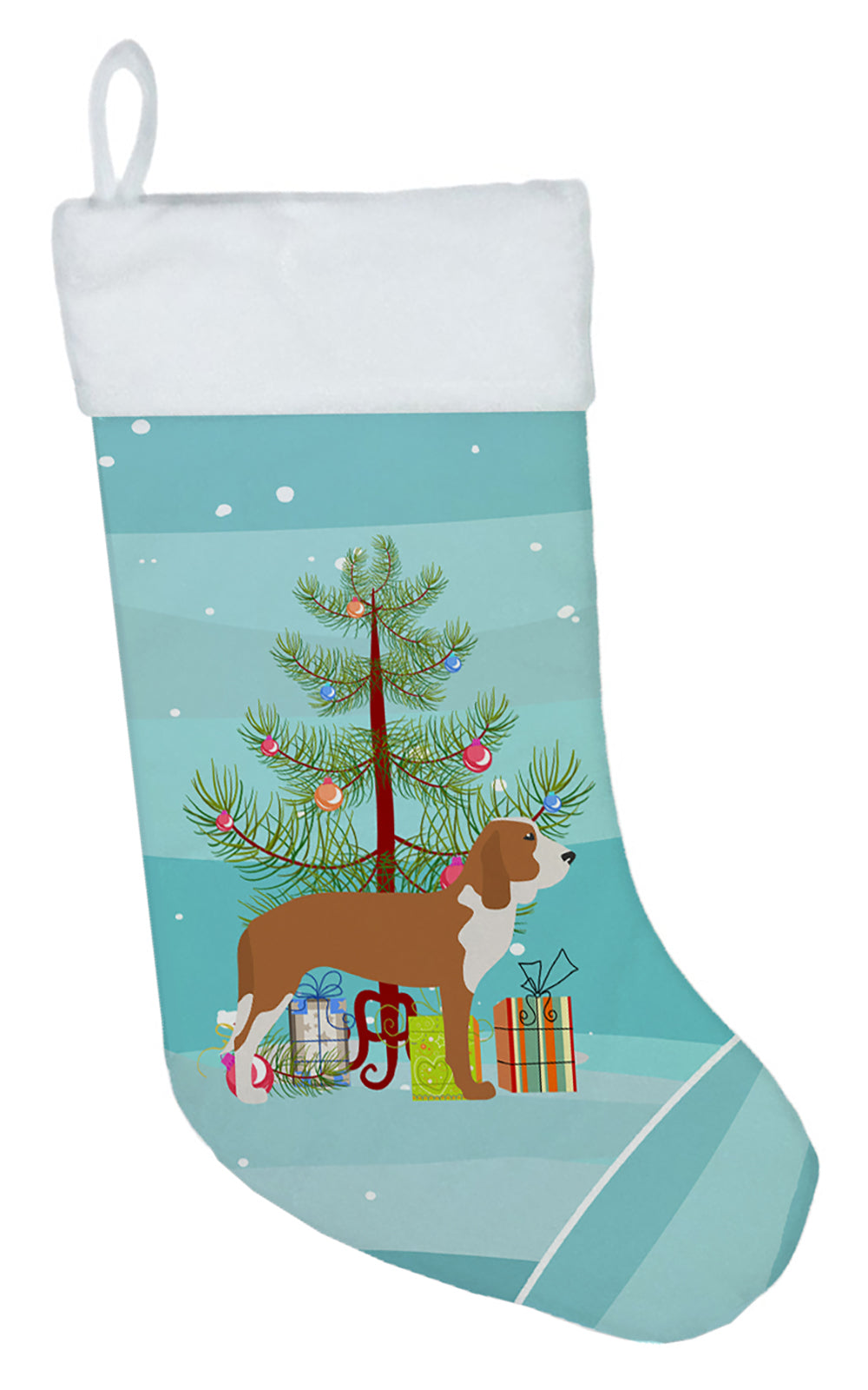 Spanish Hound Merry Christmas Tree Christmas Stocking BB2909CS  the-store.com.