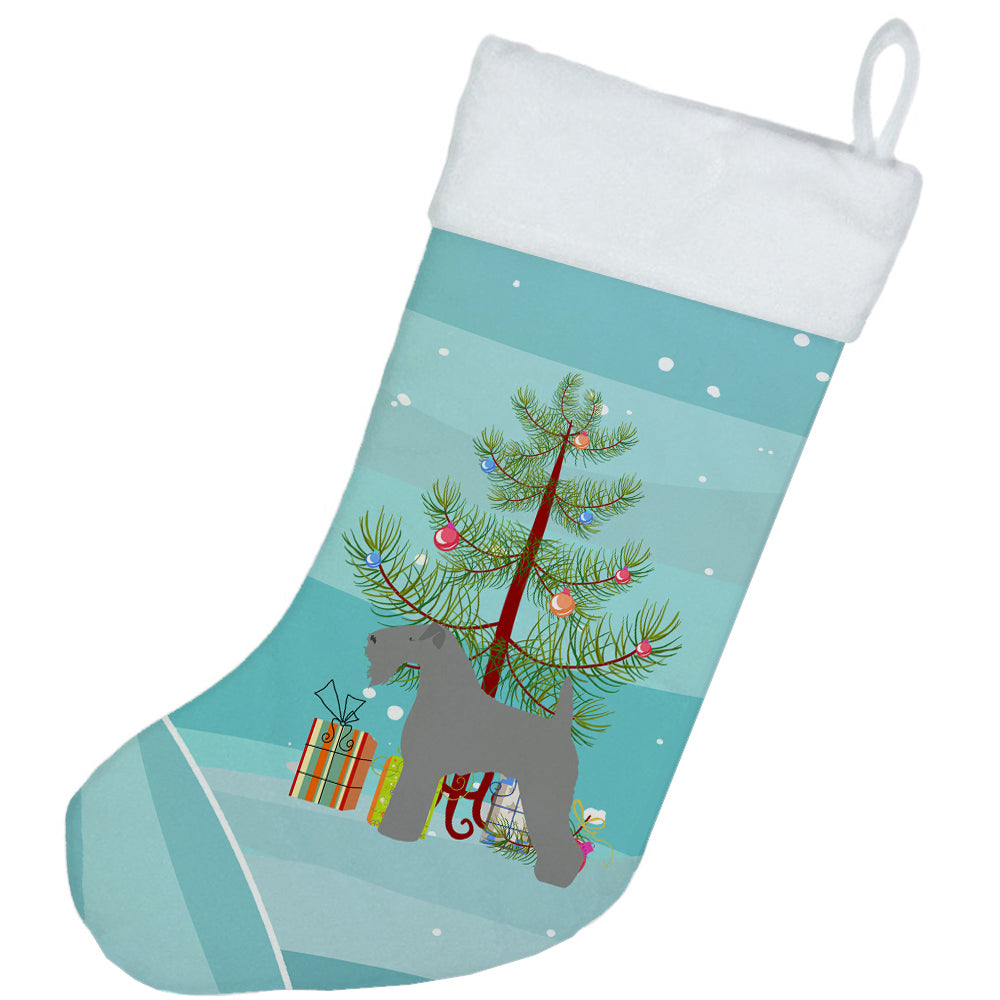 Kerry Blue Terrier Merry Christmas Tree Christmas Stocking BB2910CS  the-store.com.